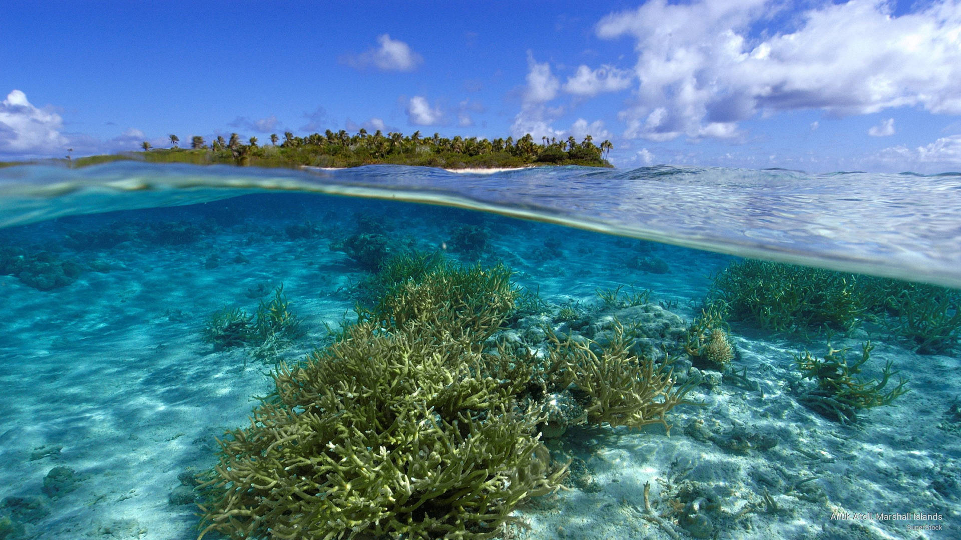 Marshall Islands Aituk Atoll Background