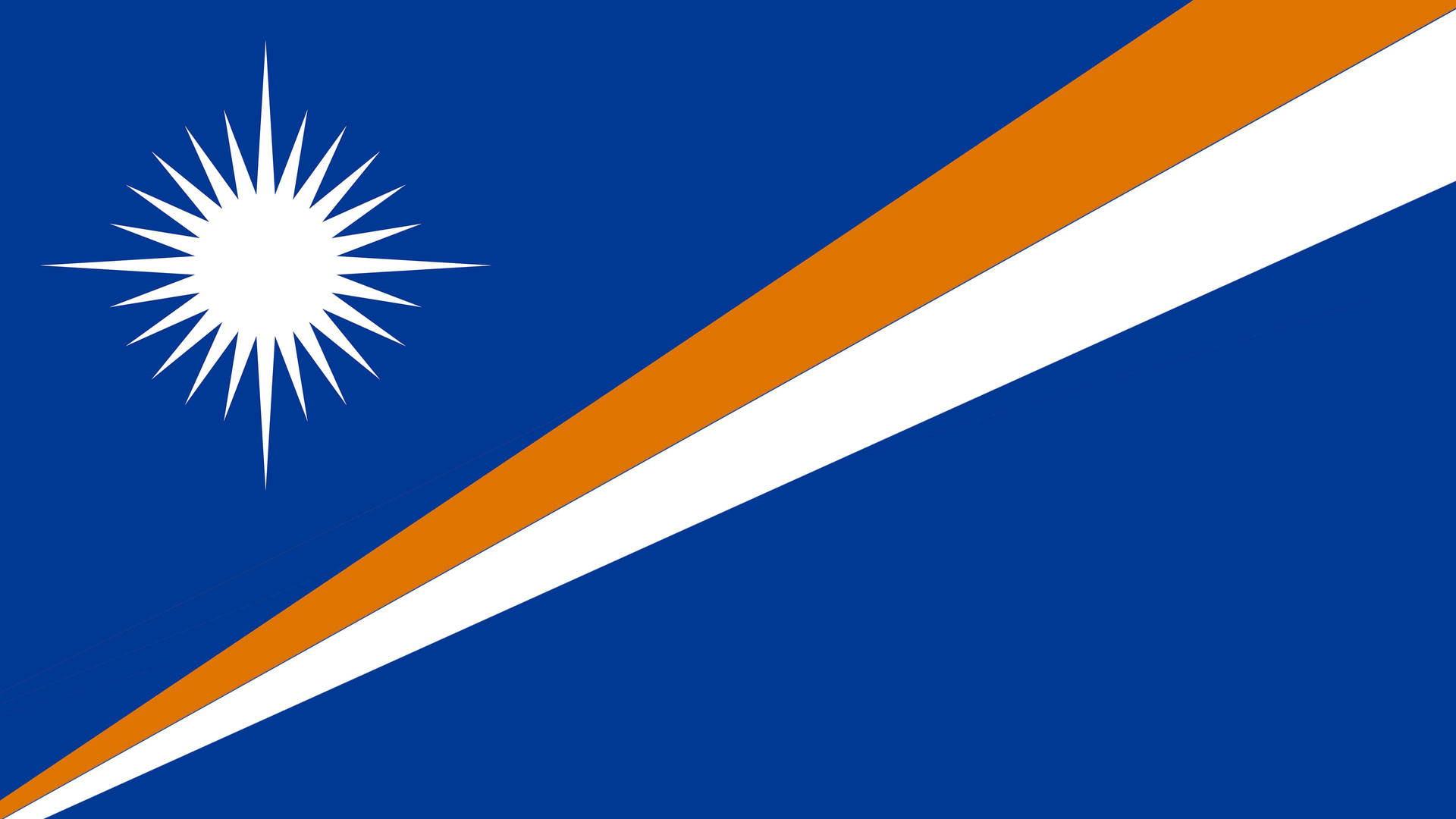 Marshall Islands Simple Flag Background