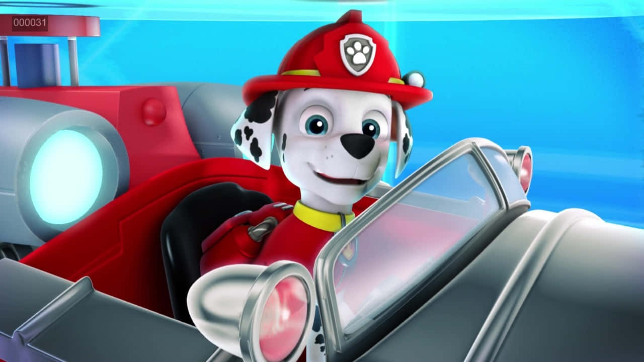 Marshall Paw Patrol Firetruck Adventure Background