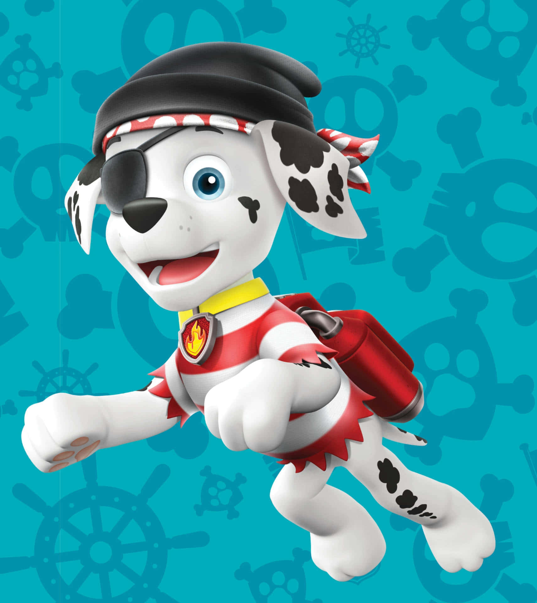 Marshall Pirate Outfit Paw Patrol Background