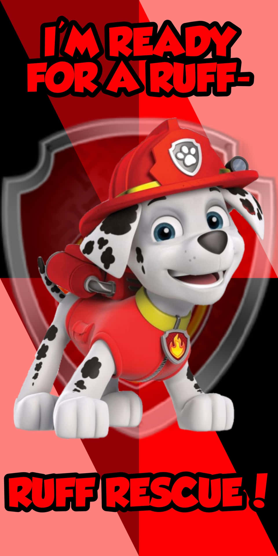 Marshall Ready For Rescue Paw Patrol Background