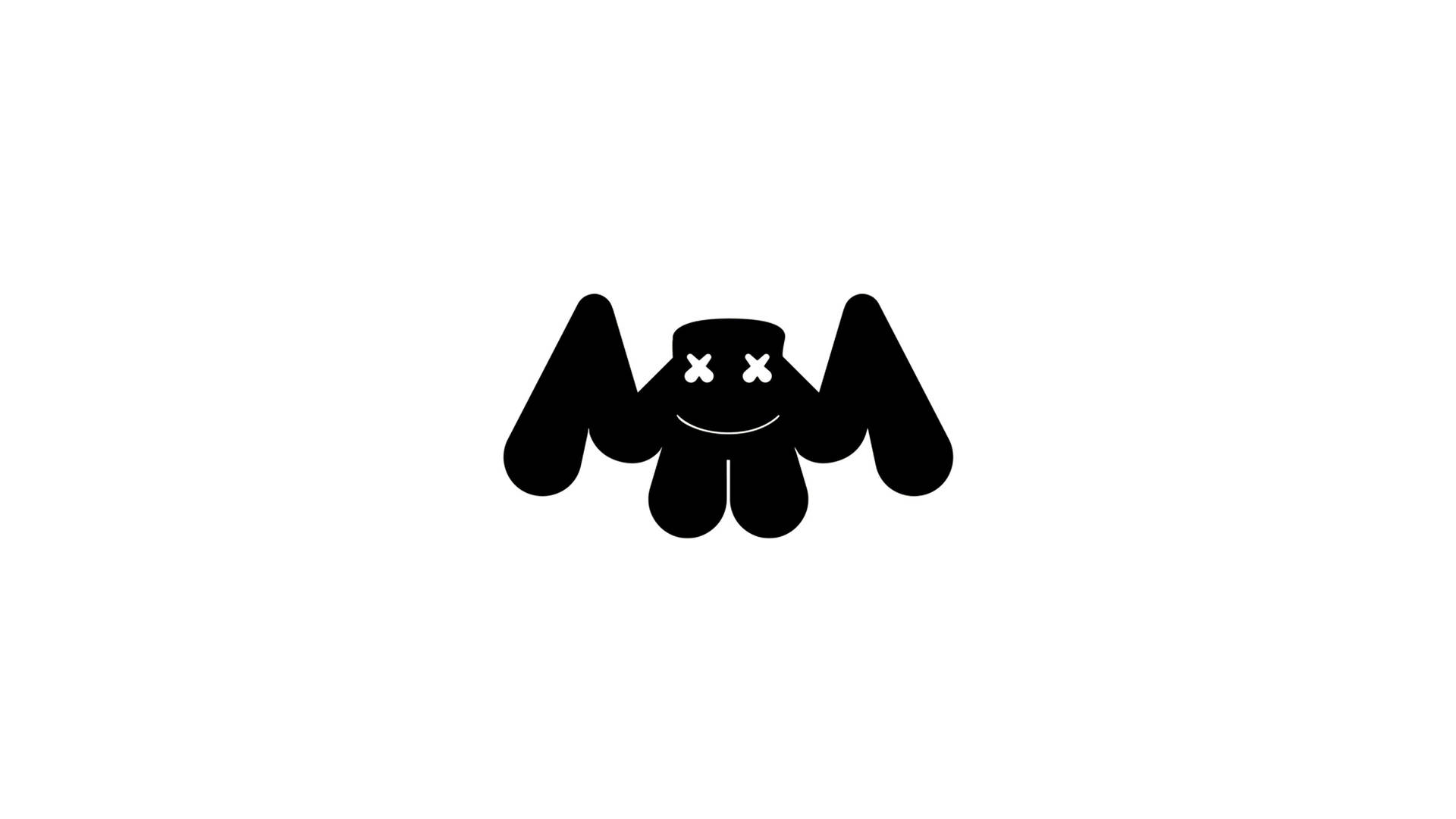 Marshmallow Dj Black Logo Background
