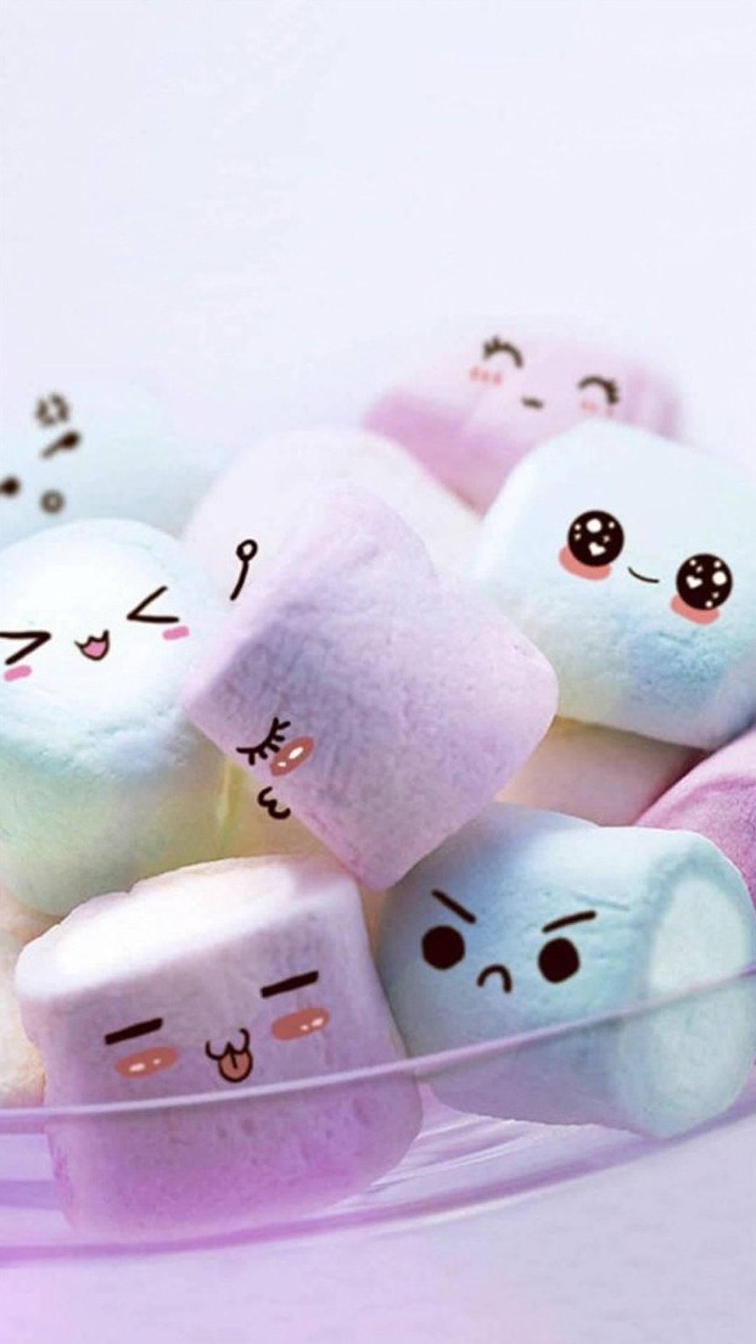 Marshmallows Cute Android Background
