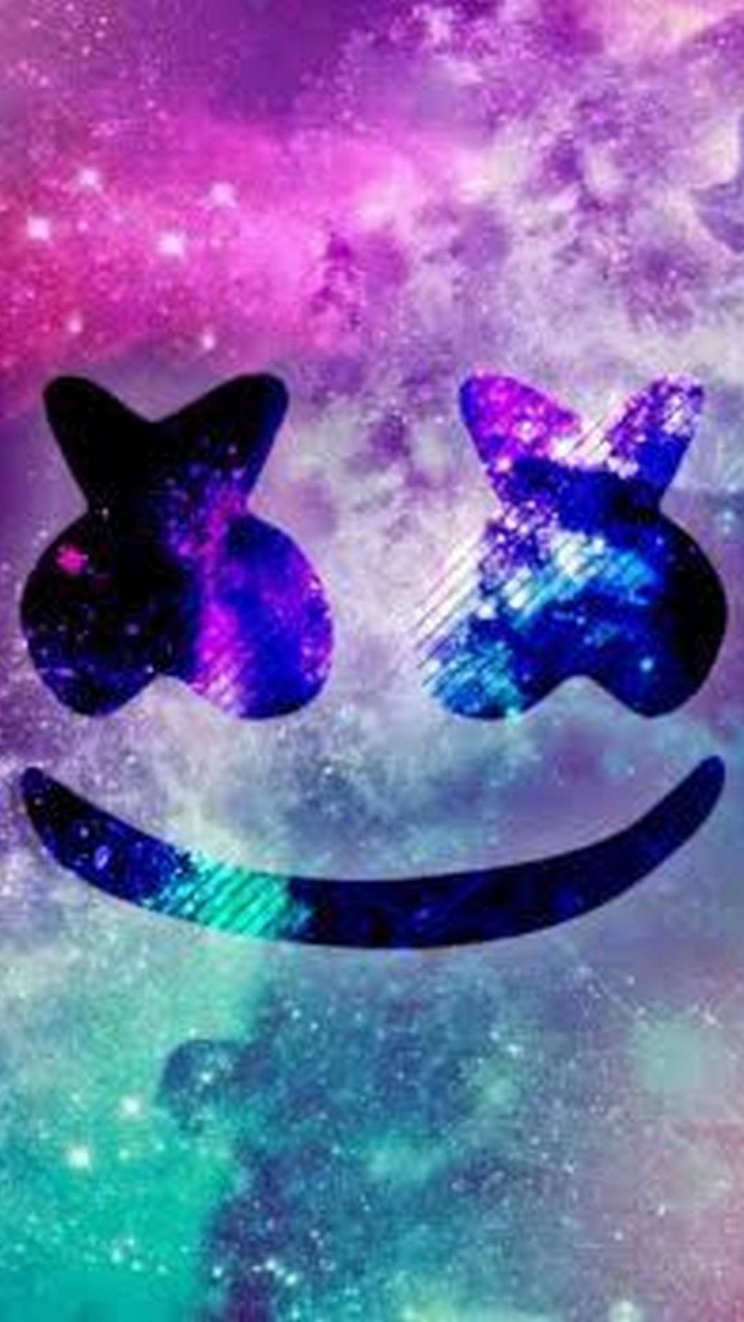 Marshmello Iphone Colorful Clouds Background
