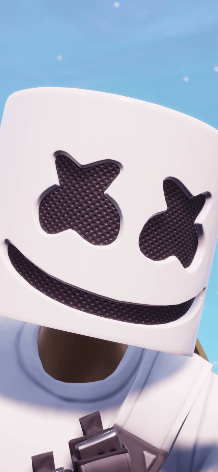 Marshmello Iphone Face Closeup