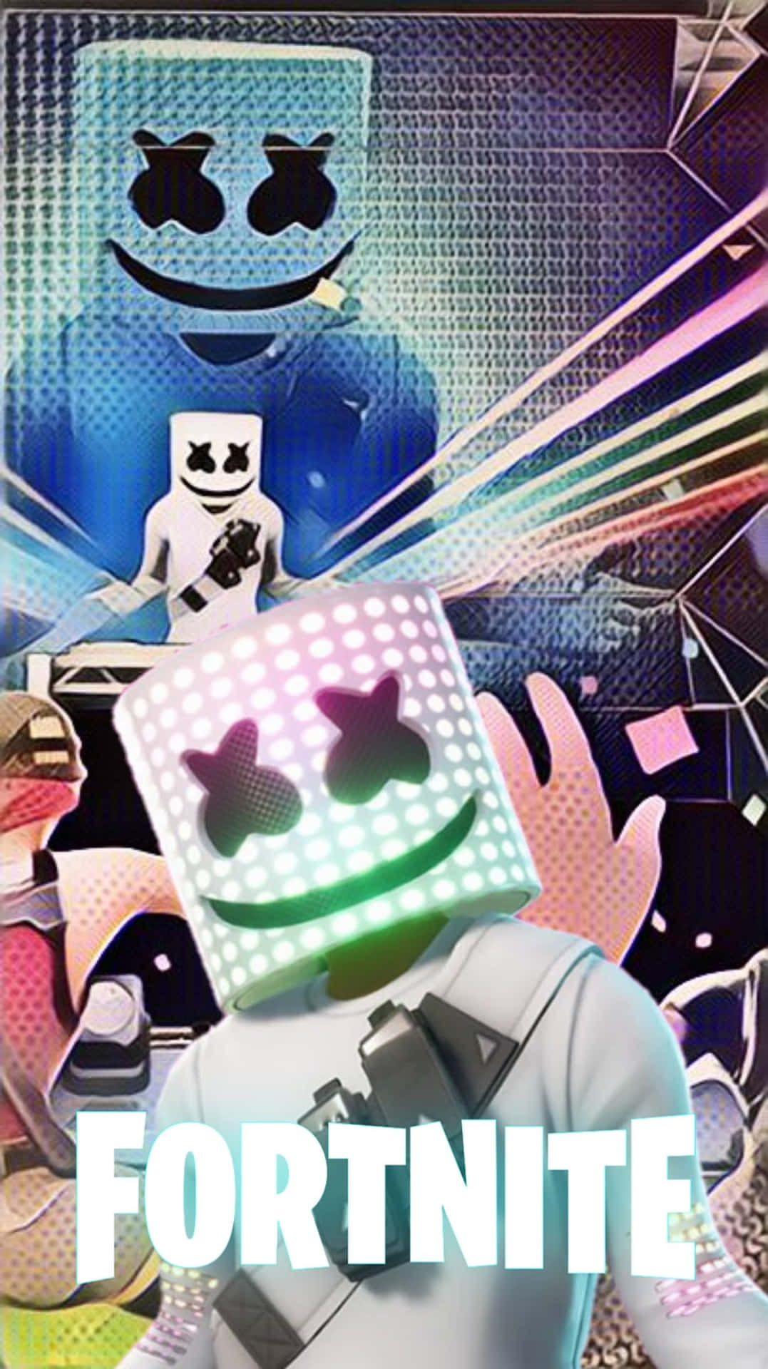 Marshmello Joins Fortnite Players In The Virtual World Of Battle. Background