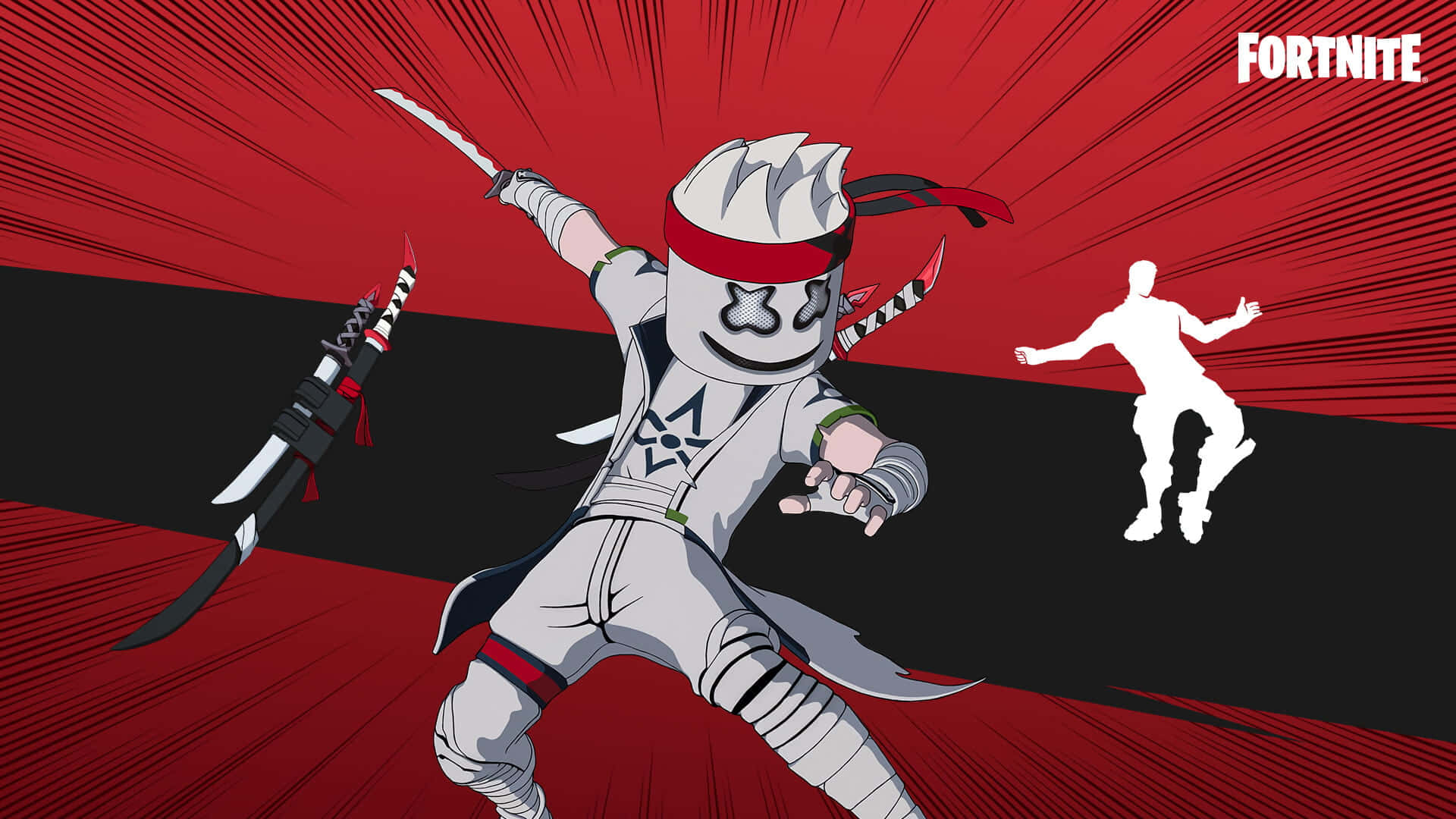 Marshmello Makes A Splash In The Fortitude Of Fortnite. Background