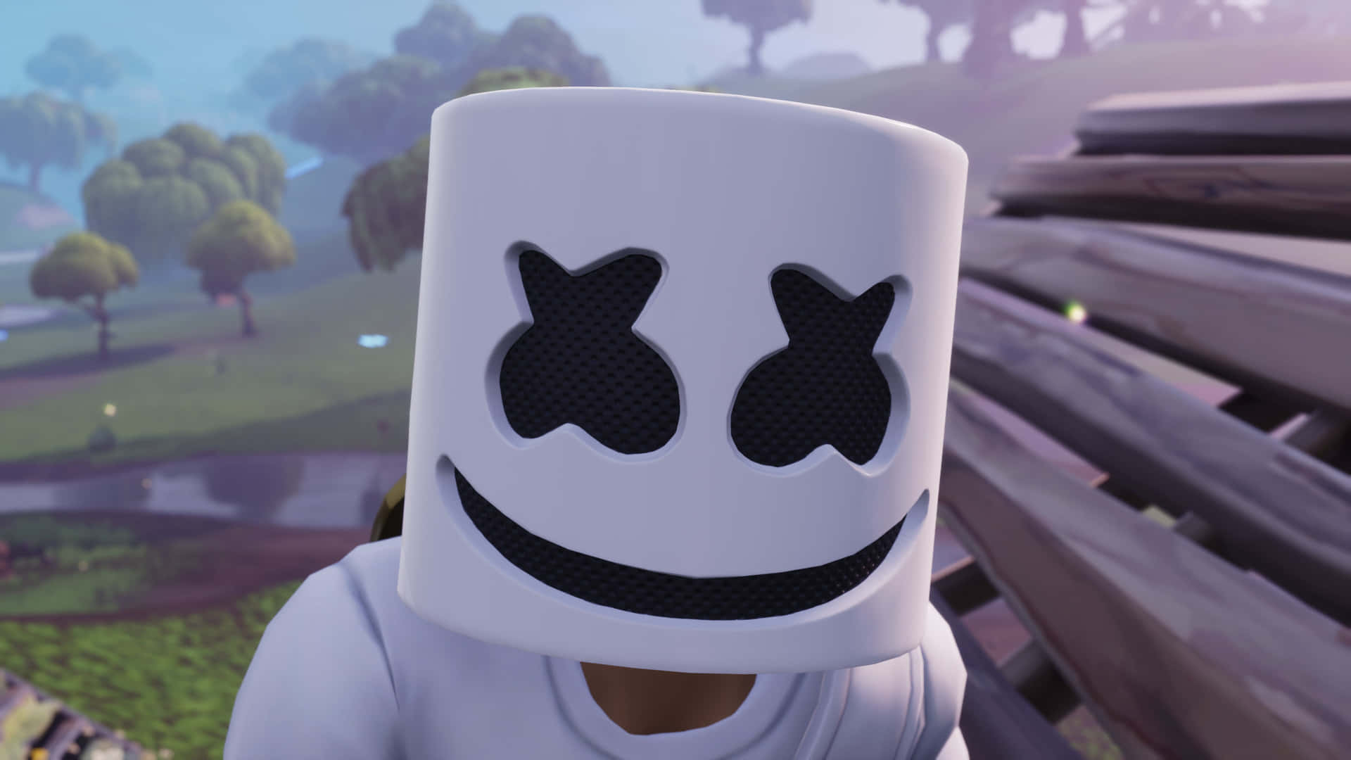 Marshmello Rocks The Fortnite Stage Background