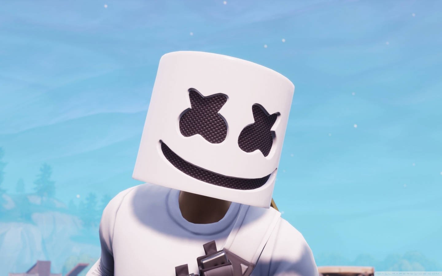 Marshmello Skin Fortnite Battle Royale Desktop Background