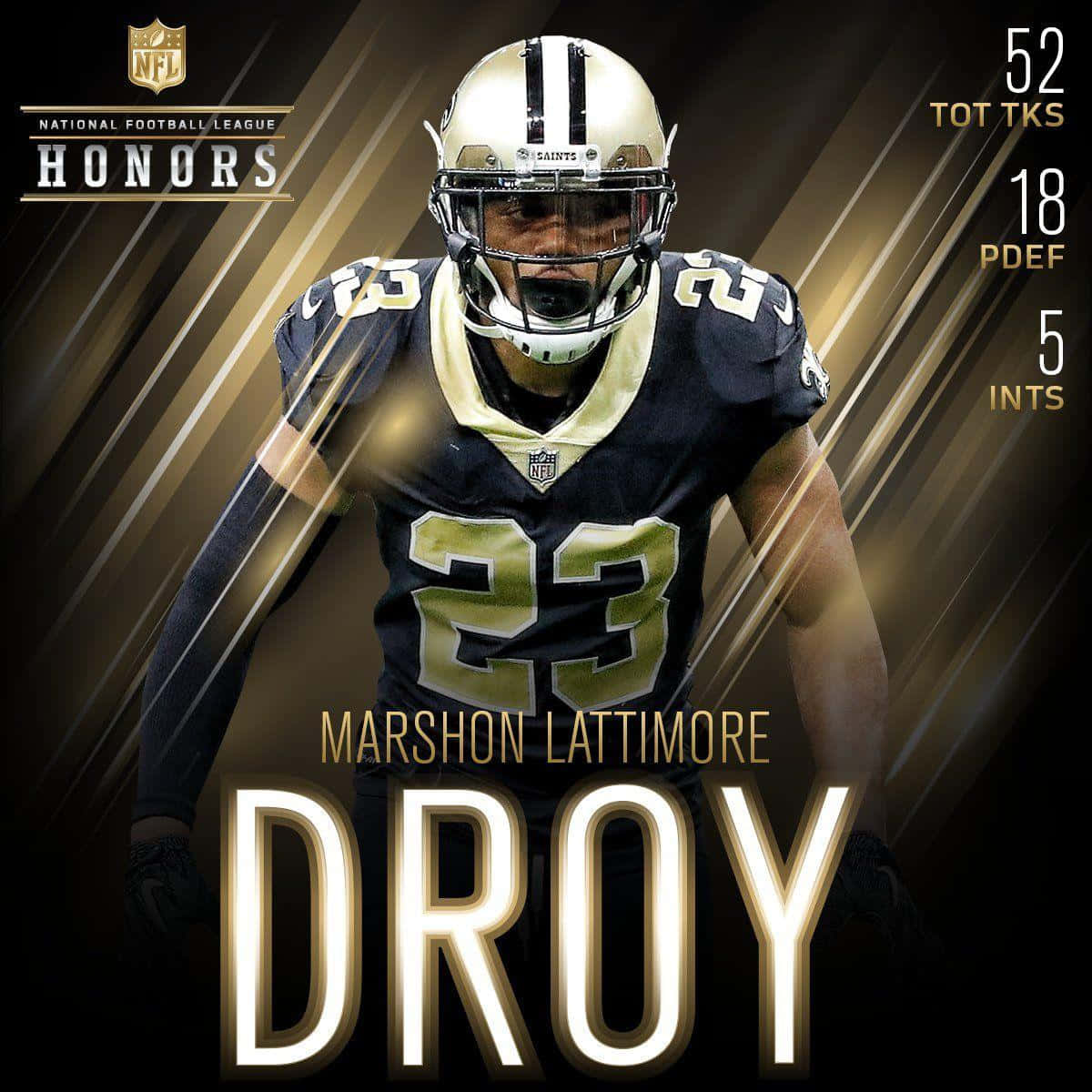 Marshon Lattimore Nfl Honors Poster Background