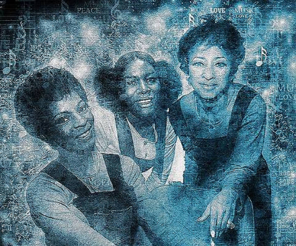 Martha And The Vandellas - Classic Stylized Portrait Background