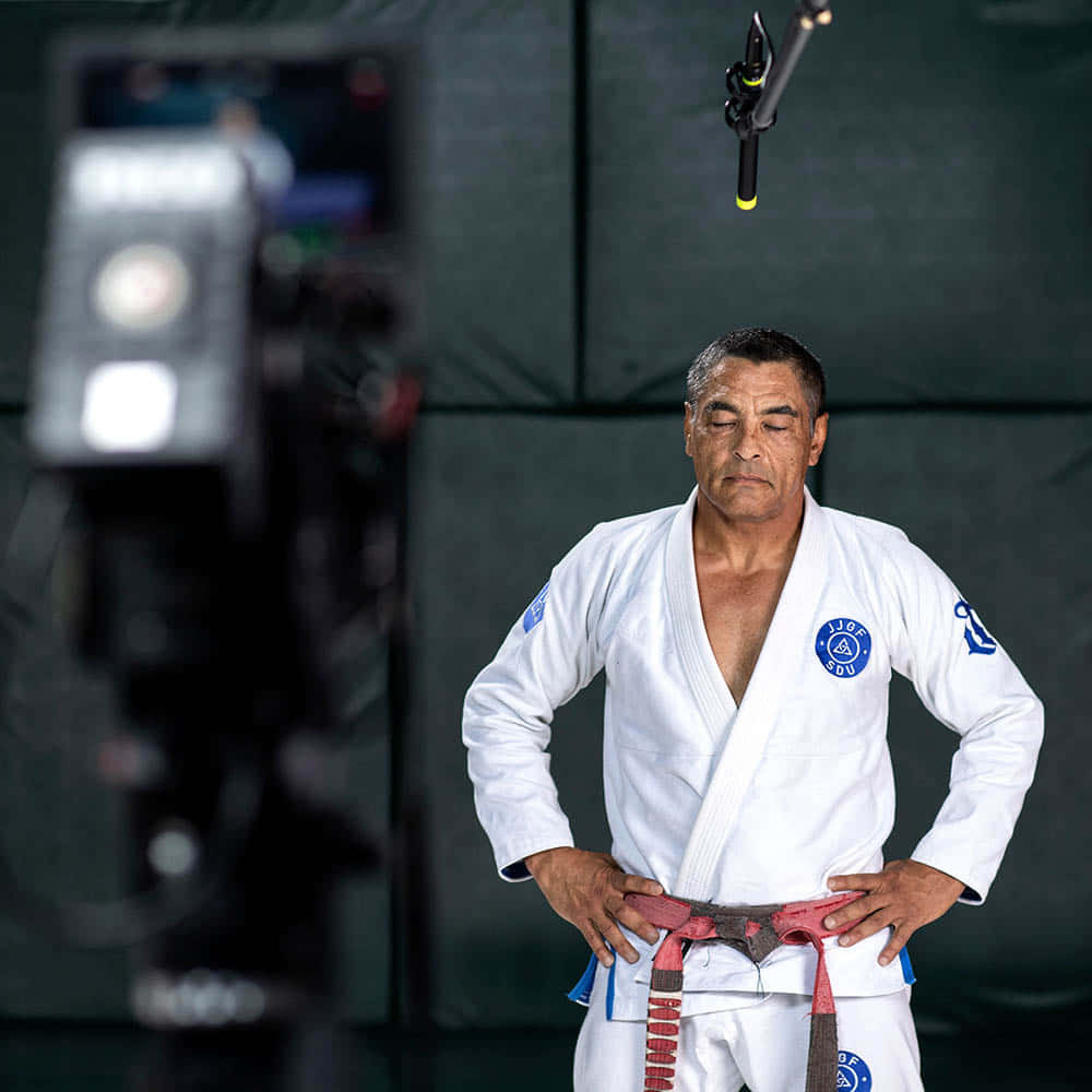 Martial Arts Masterin Gi Background