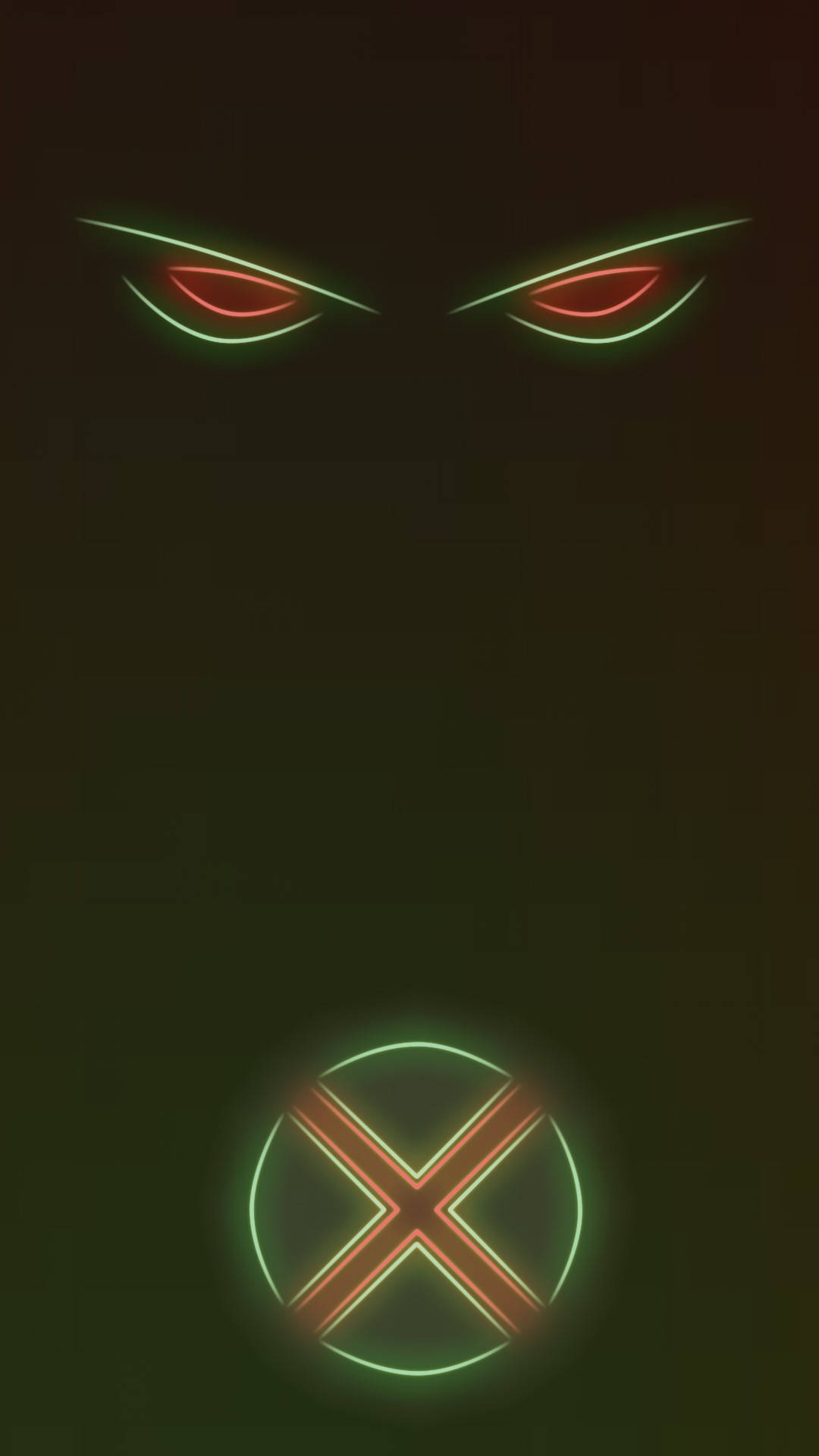 Martian Manhunter Eyes And Logo Background