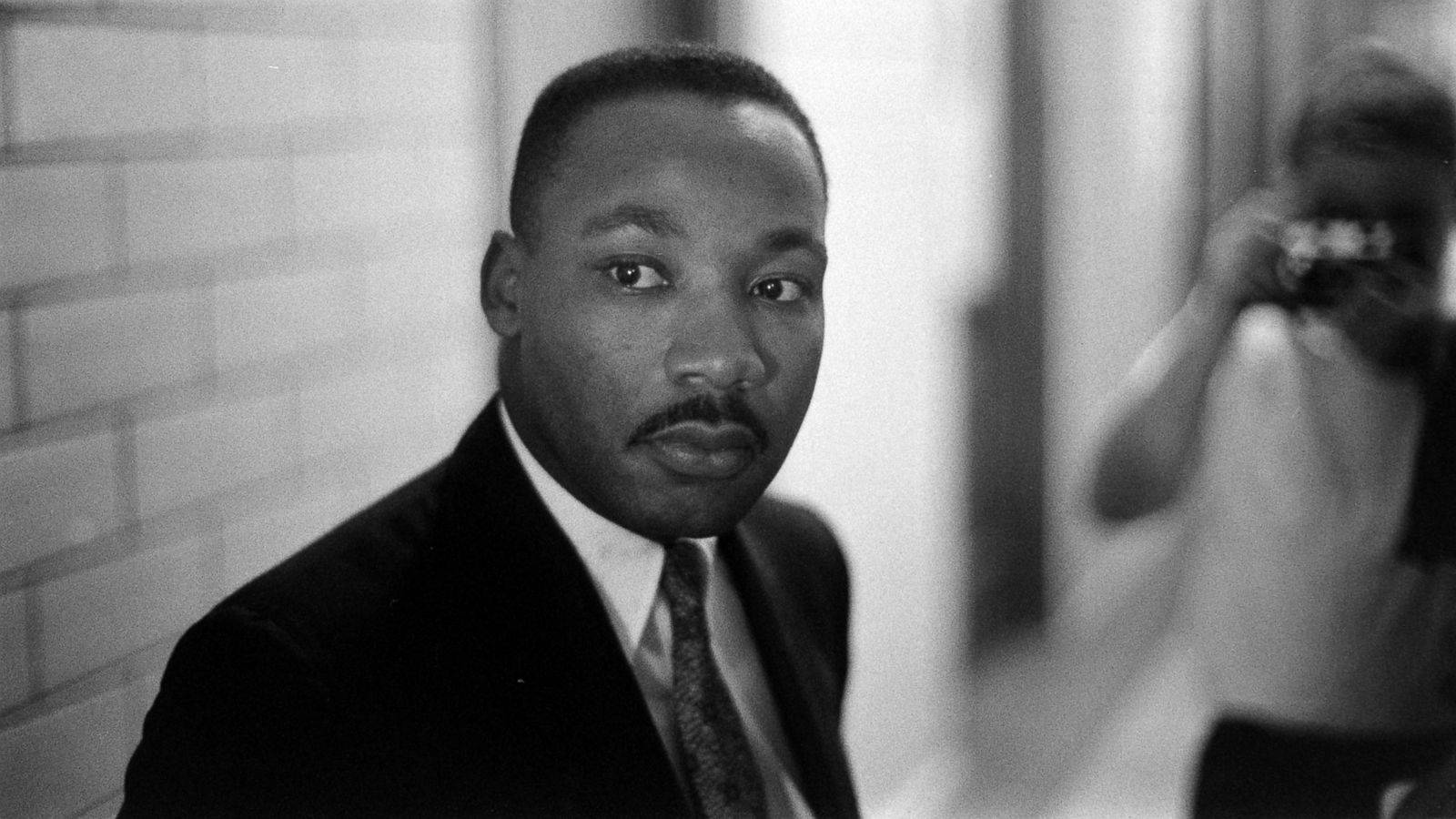 Martin Luther King Jr At A Hallway
