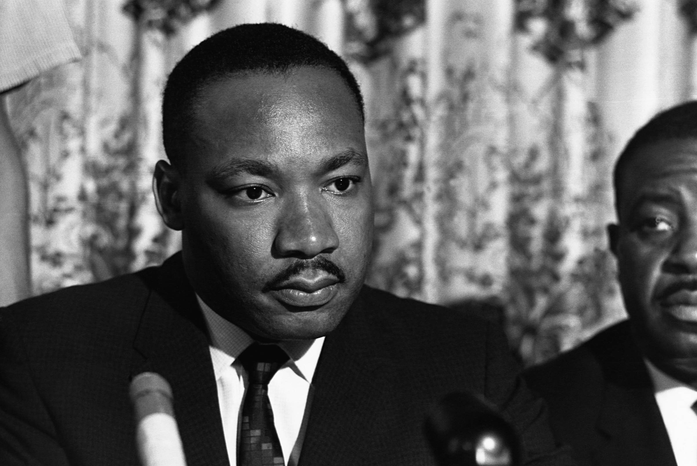 Martin Luther King Jr Determined Stare Background