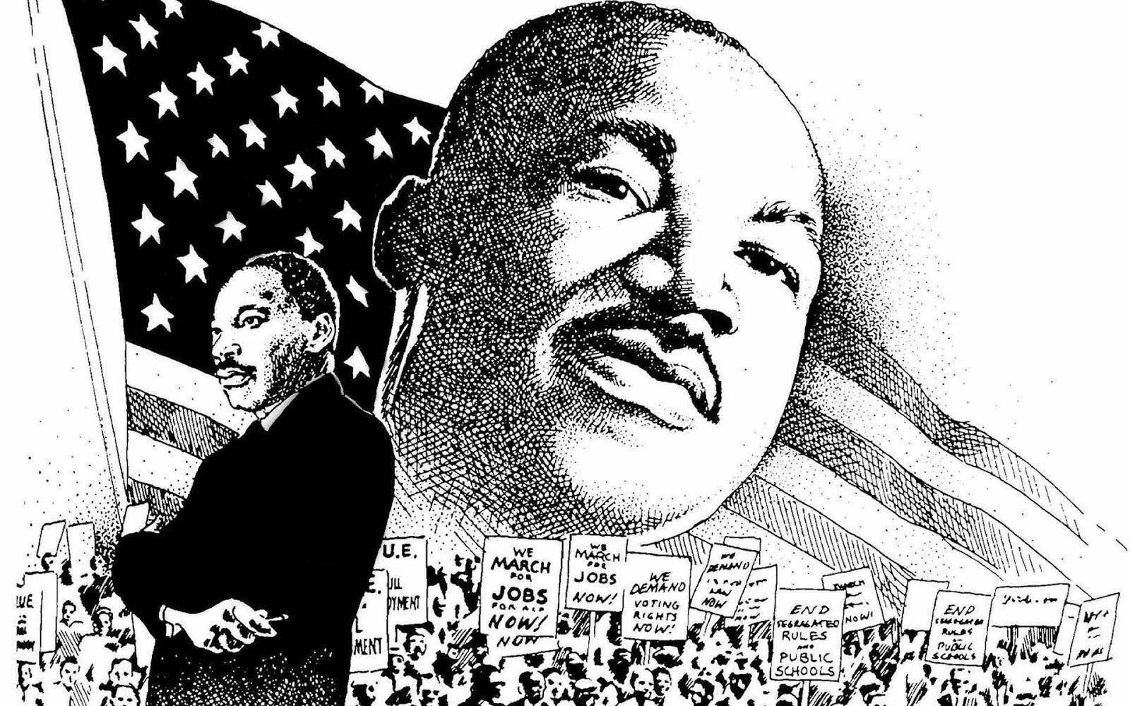 Martin Luther King Jr Editorial Art Background