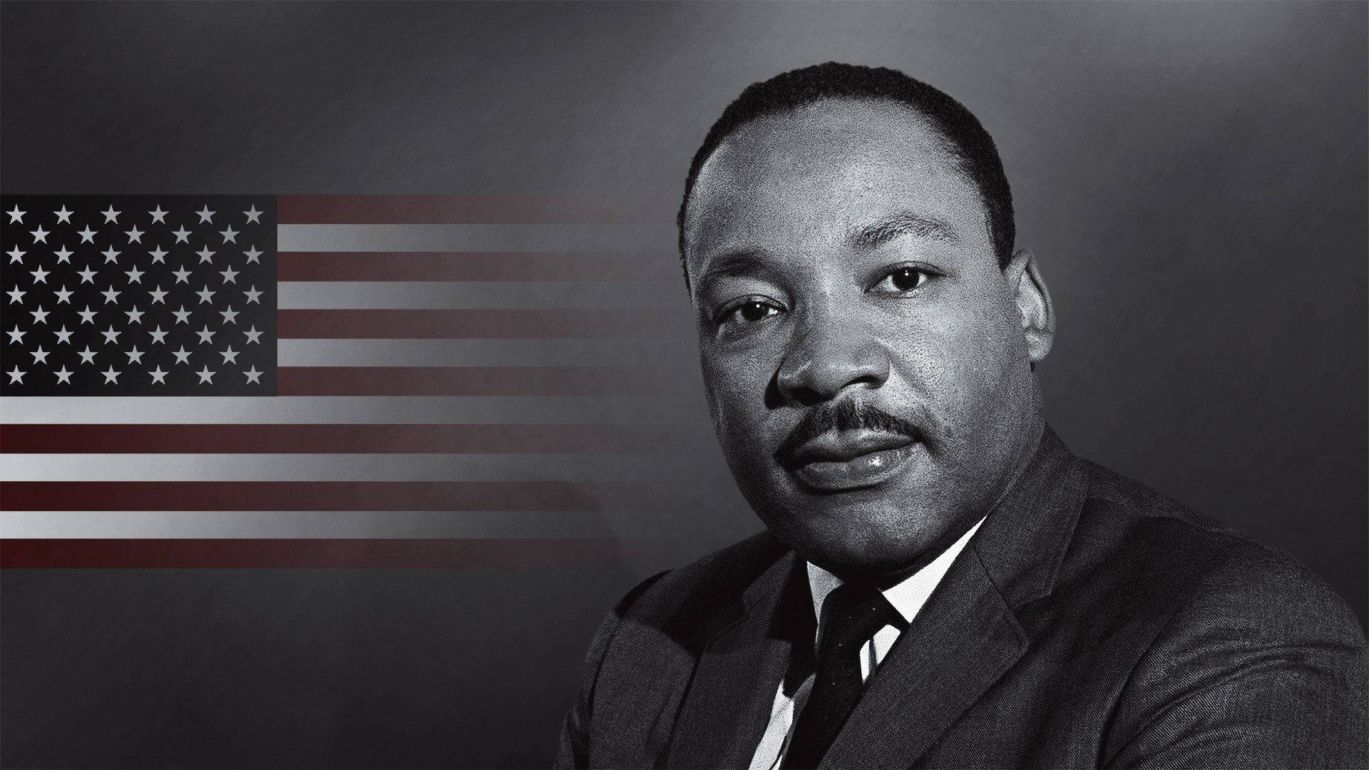 Martin Luther King Jr Flag Of America Background