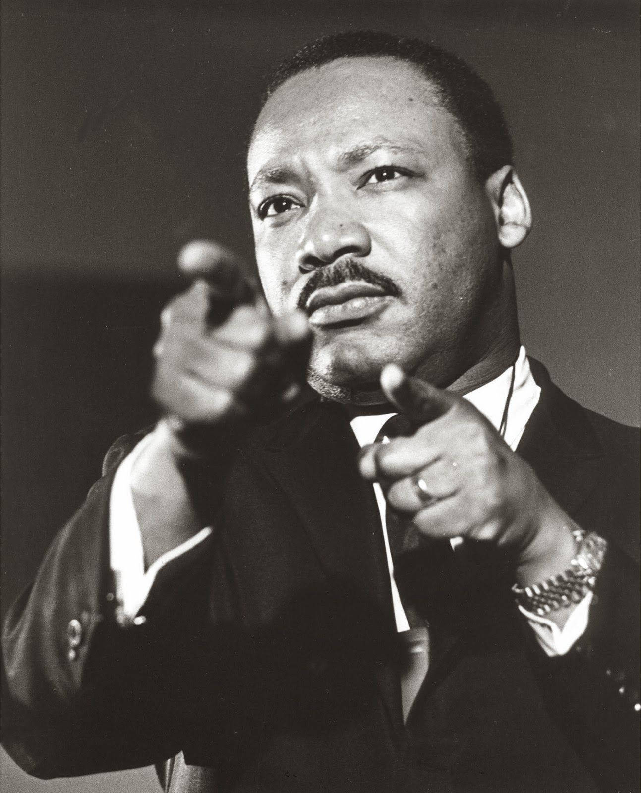 Martin Luther King Jr Pointing Fingers Background