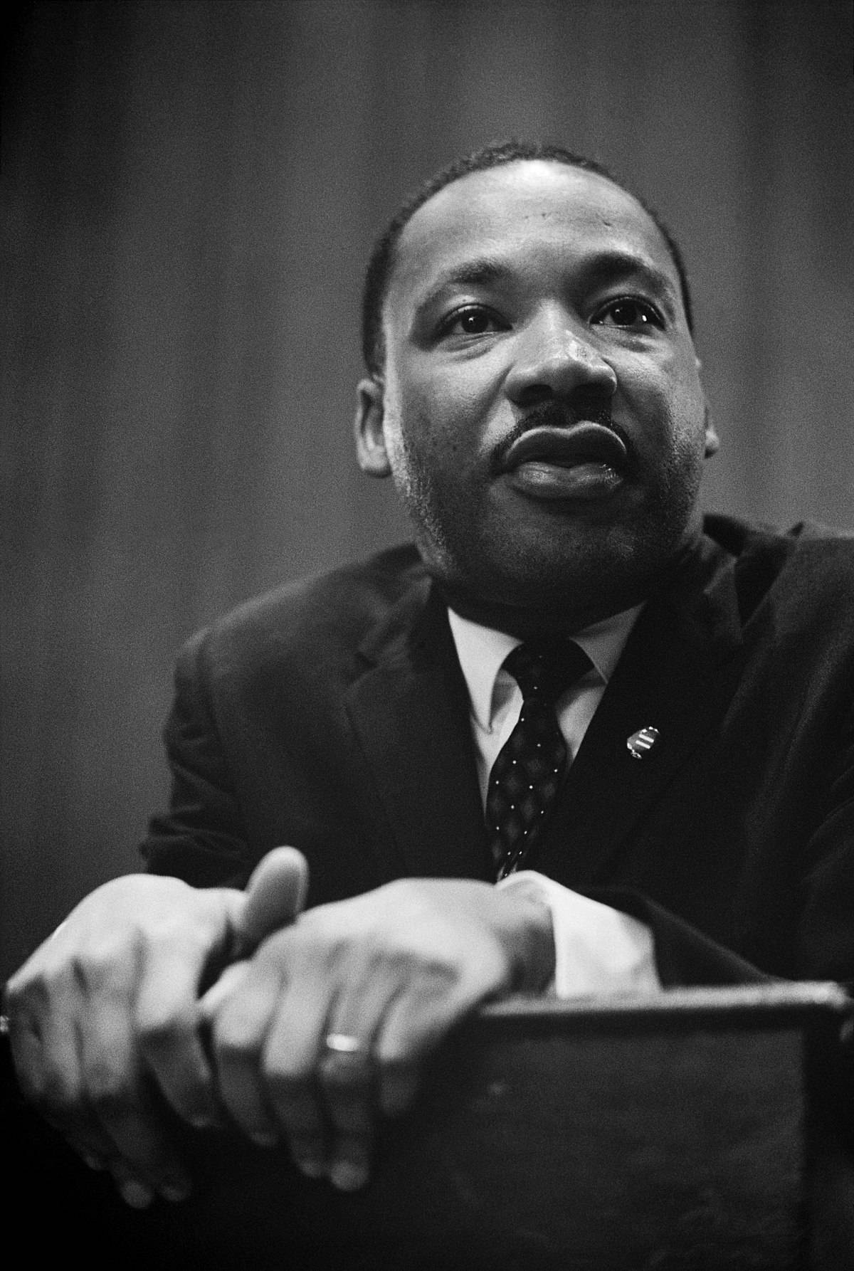Martin Luther King Jr. Speaking Passionately At A Public Event