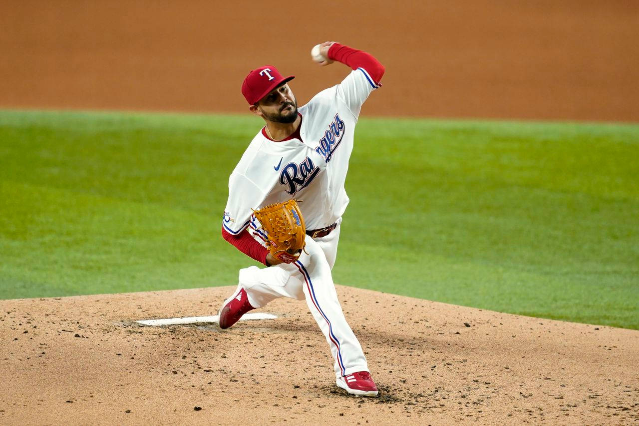 Martin Perez Inside Infield Background