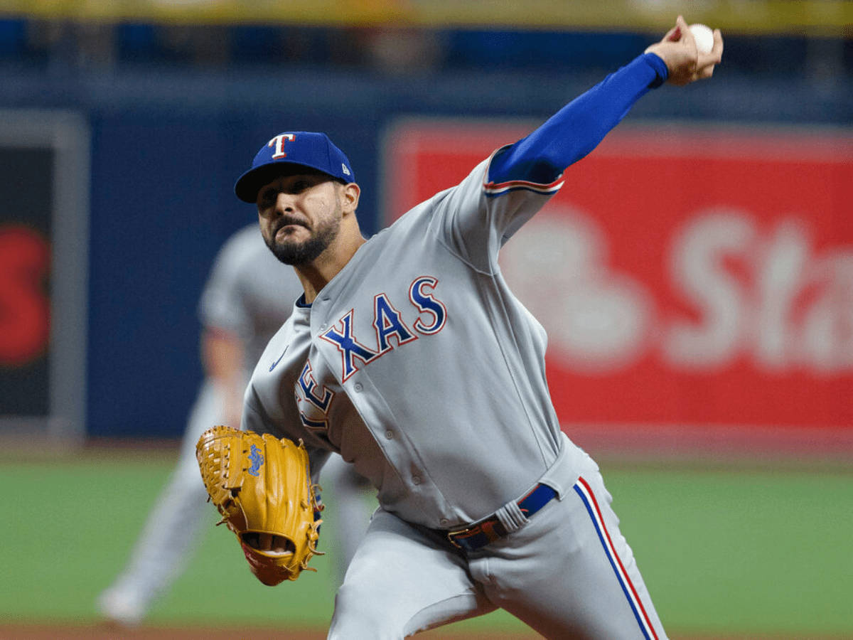 Martin Perez Throwing Arm Stance Background