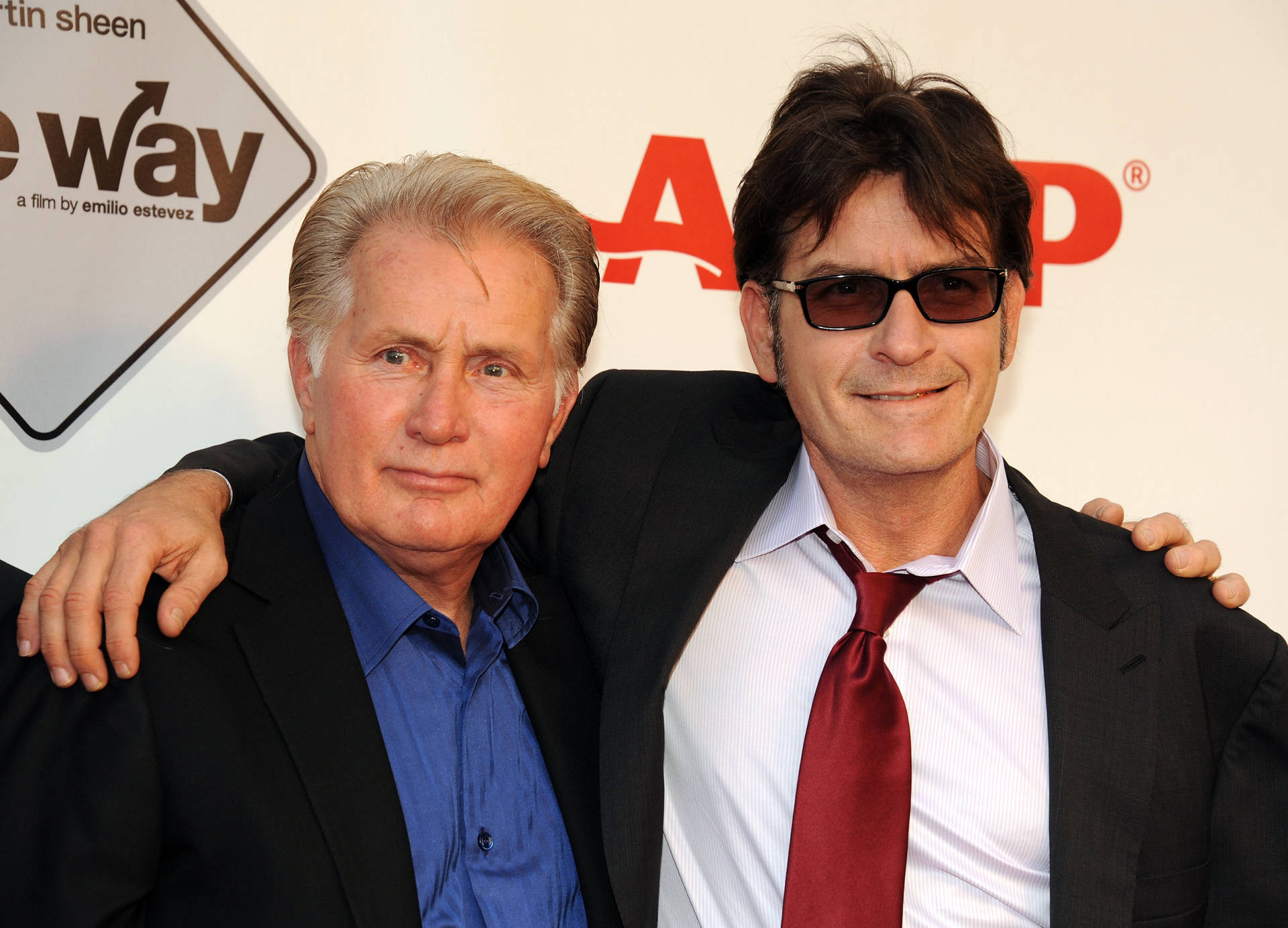 Martin Sheen And Charlie Sheen Aarp Film Festival Background