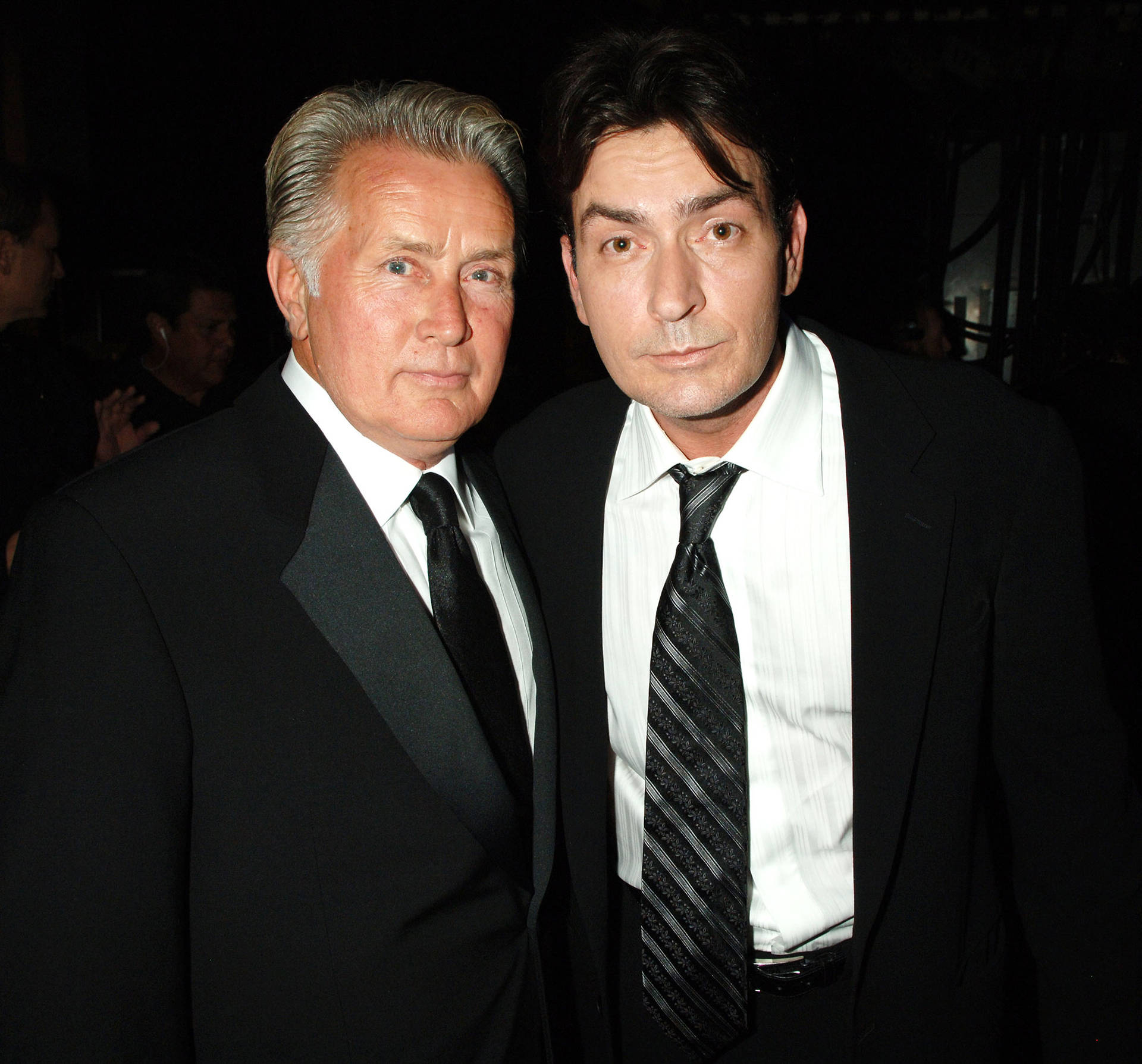 Martin Sheen And Charlie Sheen At Emmy Awards - A Moment Of Hollywood Heritage