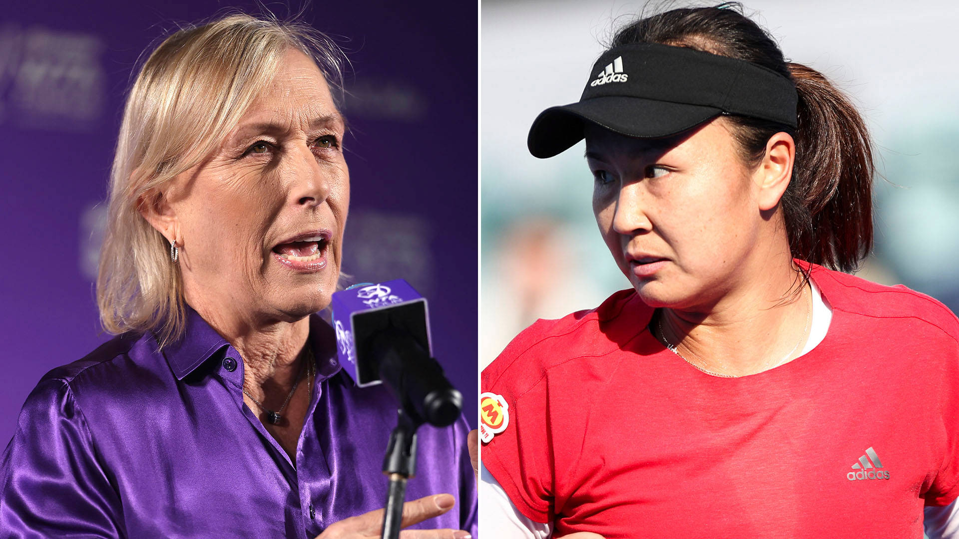 Martina Navratilova And Shuai Peng