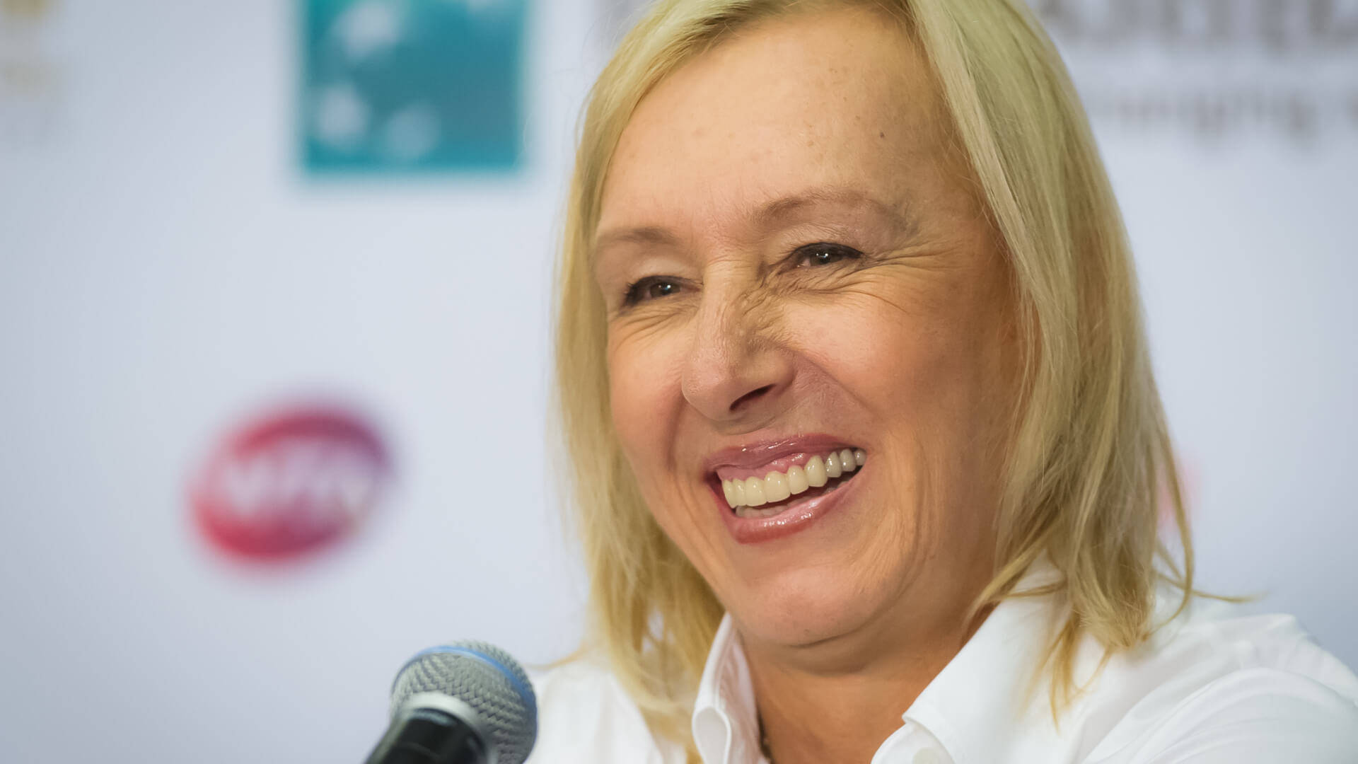 Martina Navratilova During Press Conference Background