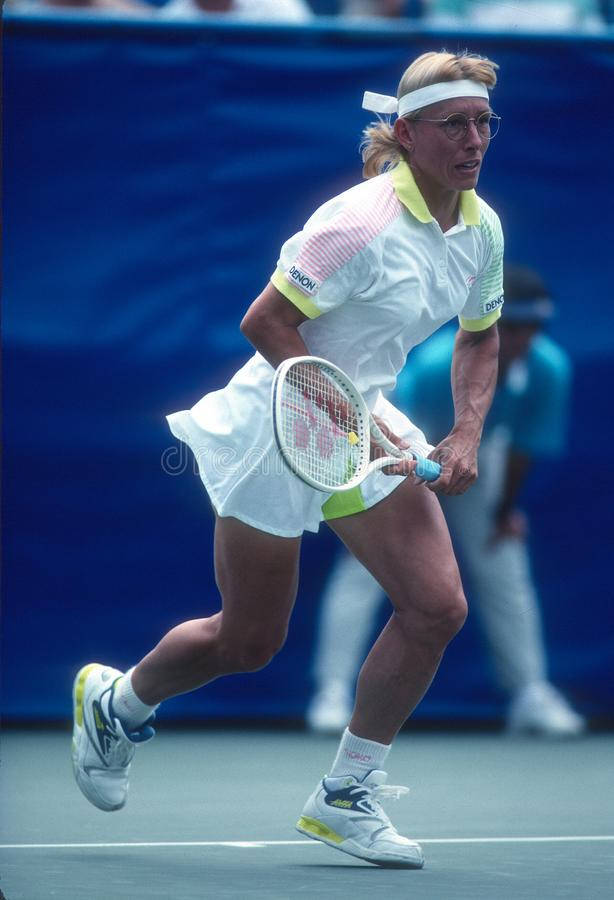 Martina Navratilova In Action Background