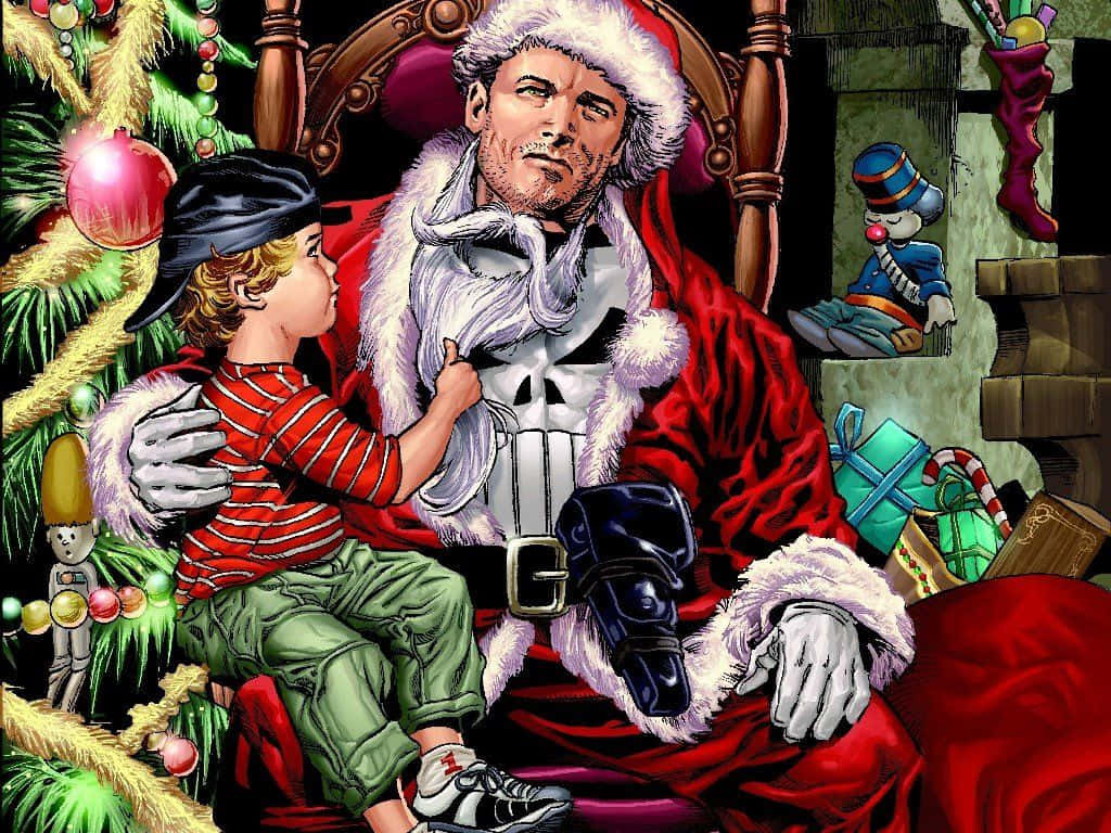 Marvel Antihero Punisher Christmas Santa