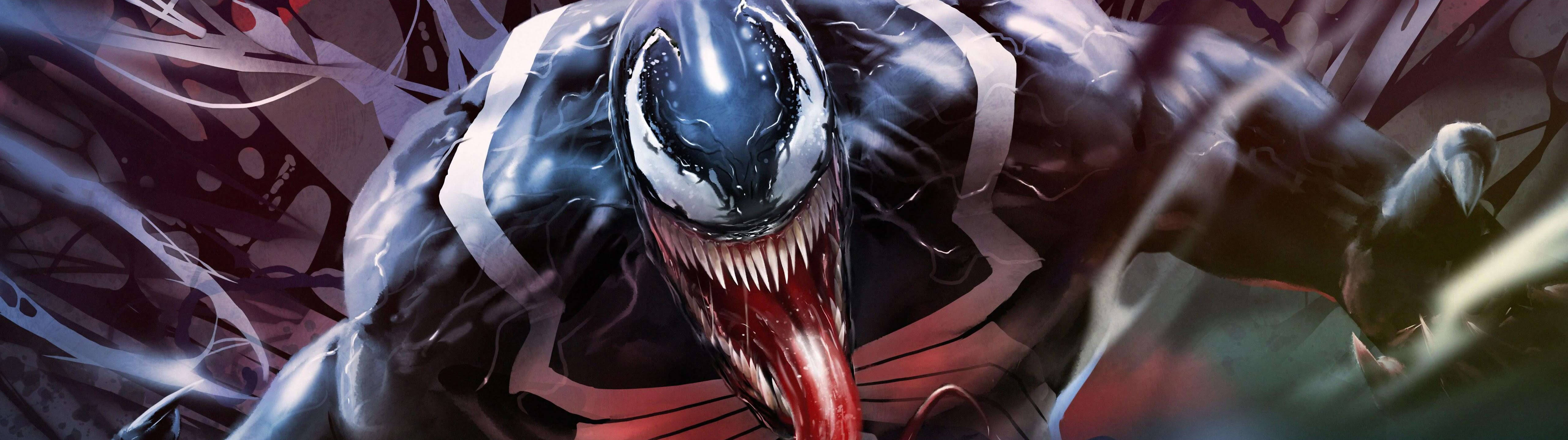 Marvel Antihero Venom 5120 X 1440 Background