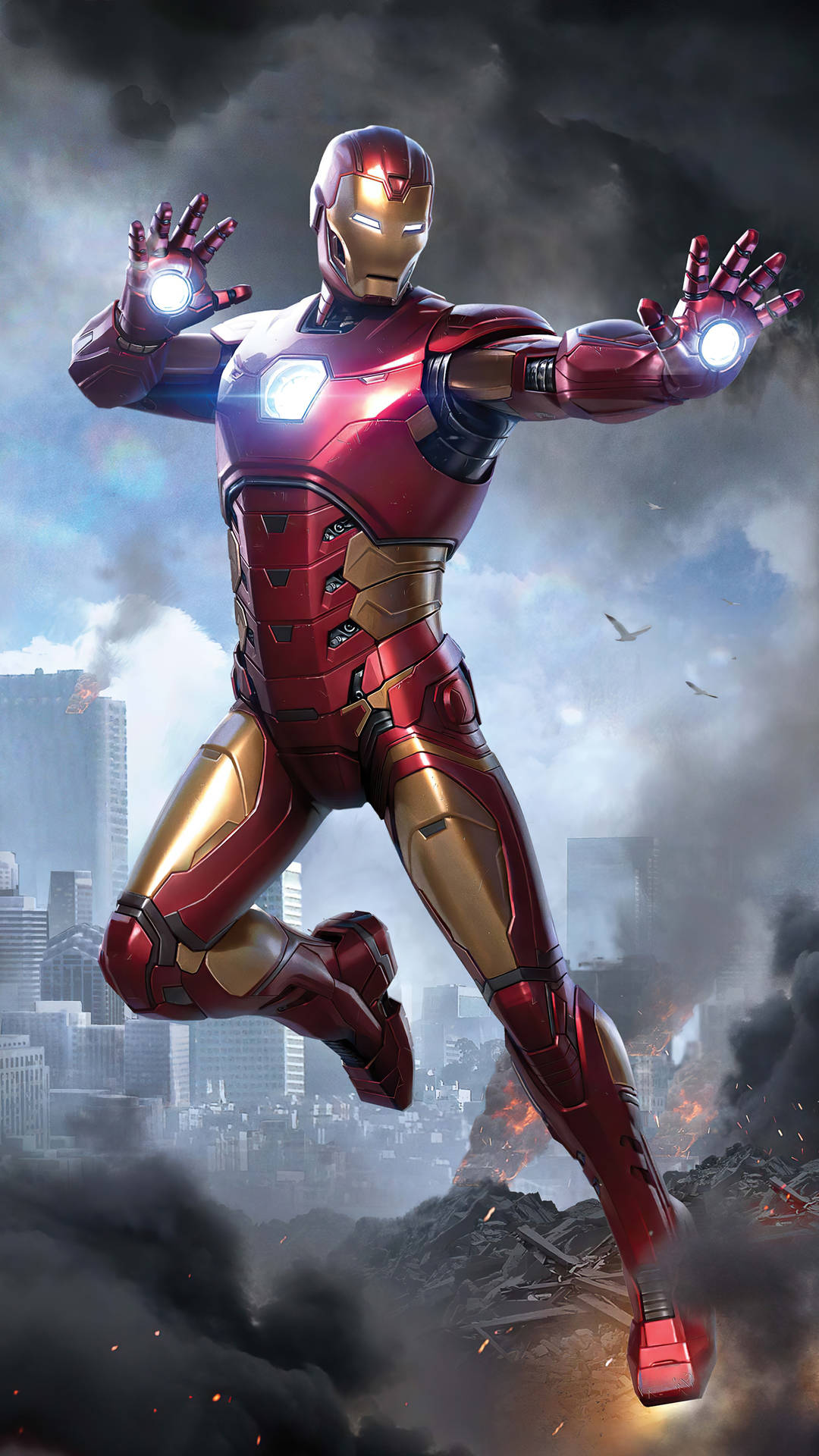 Marvel Avenger Iron Man Superhero Background