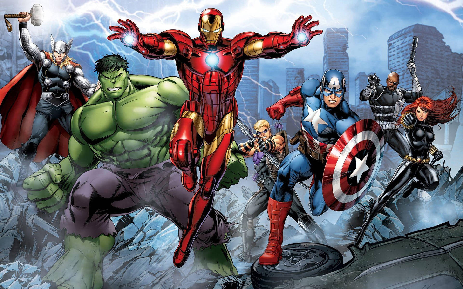 Marvel Avengers Assemble Background