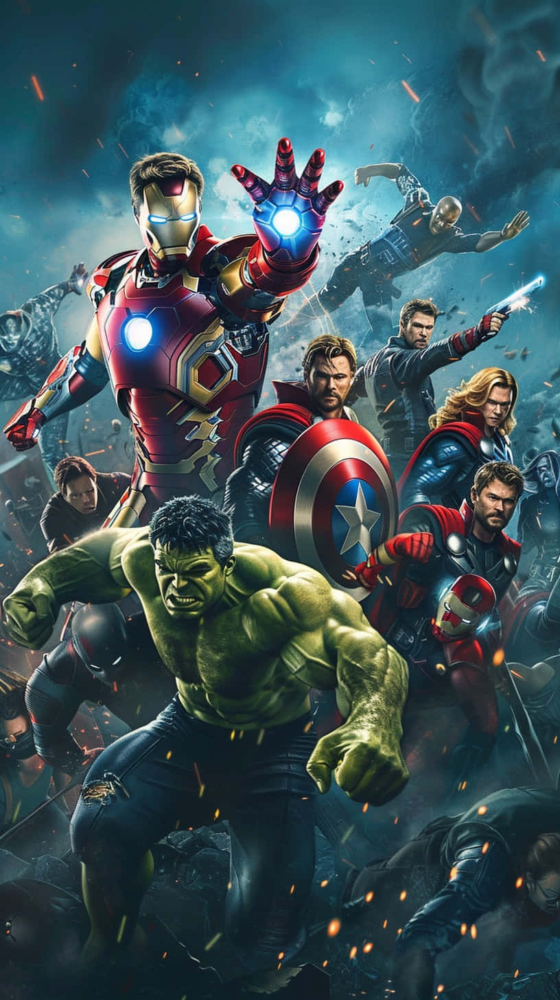 Marvel Avengers Assemble3 D Artwork