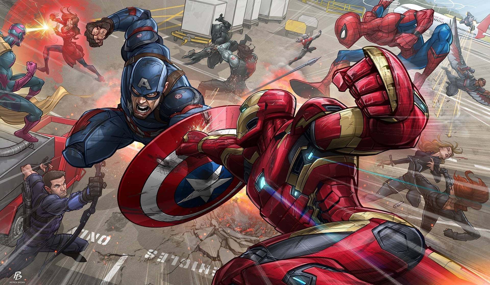 Marvel Avengers Civil War Background