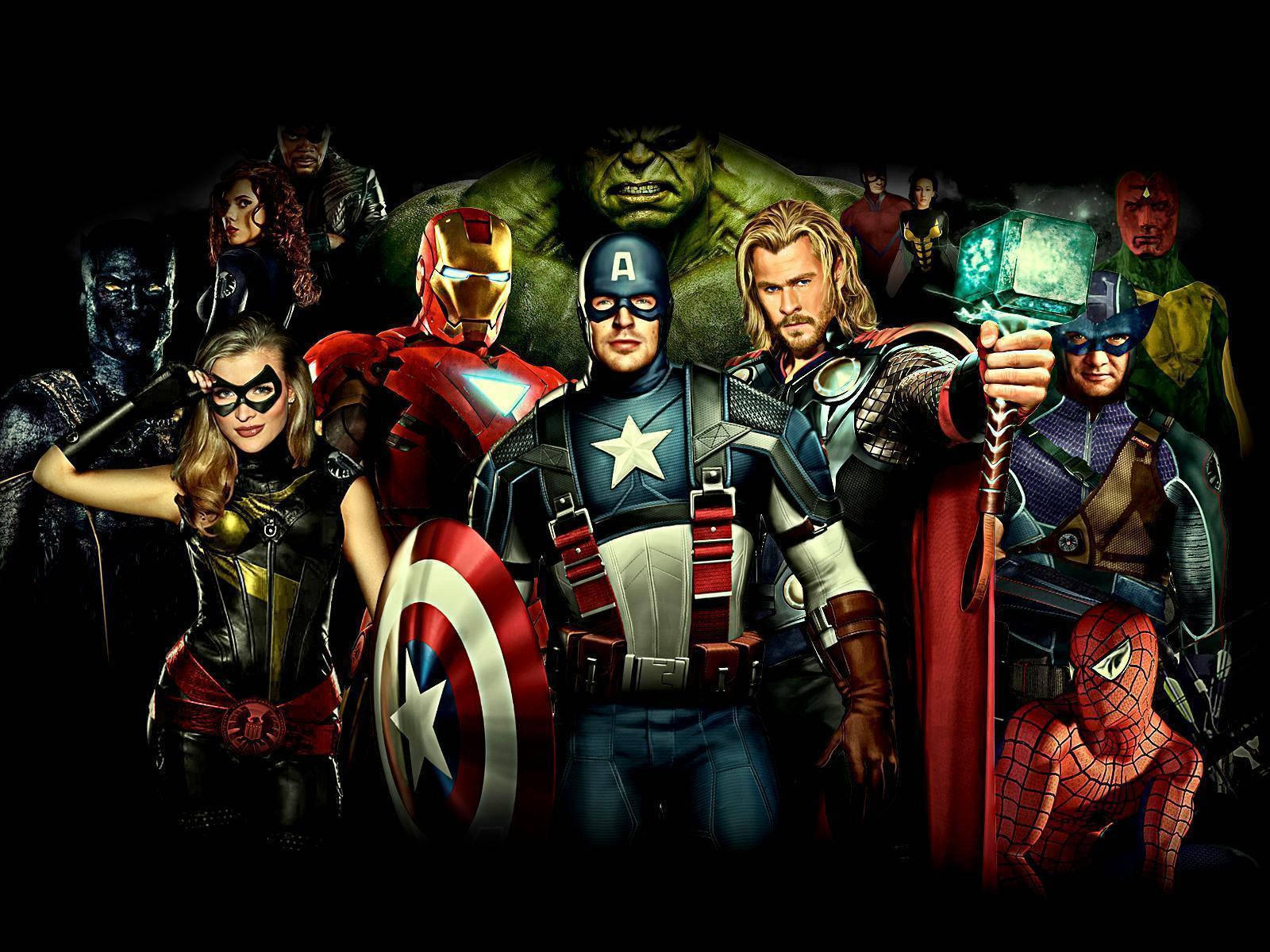 Marvel Avengers Comic Background