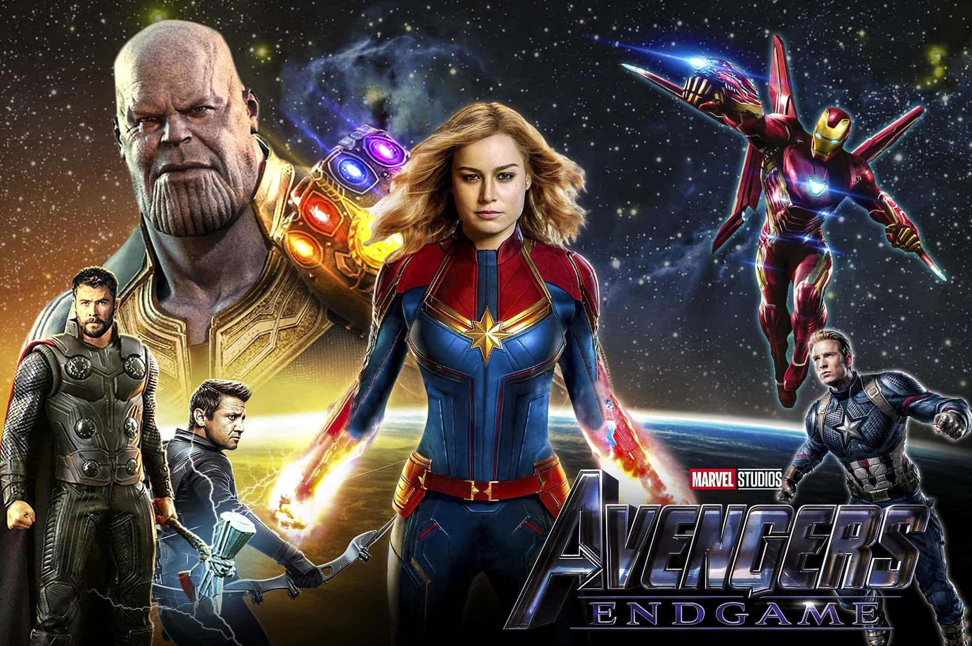 Marvel Avengers End Game Poster Ad Background