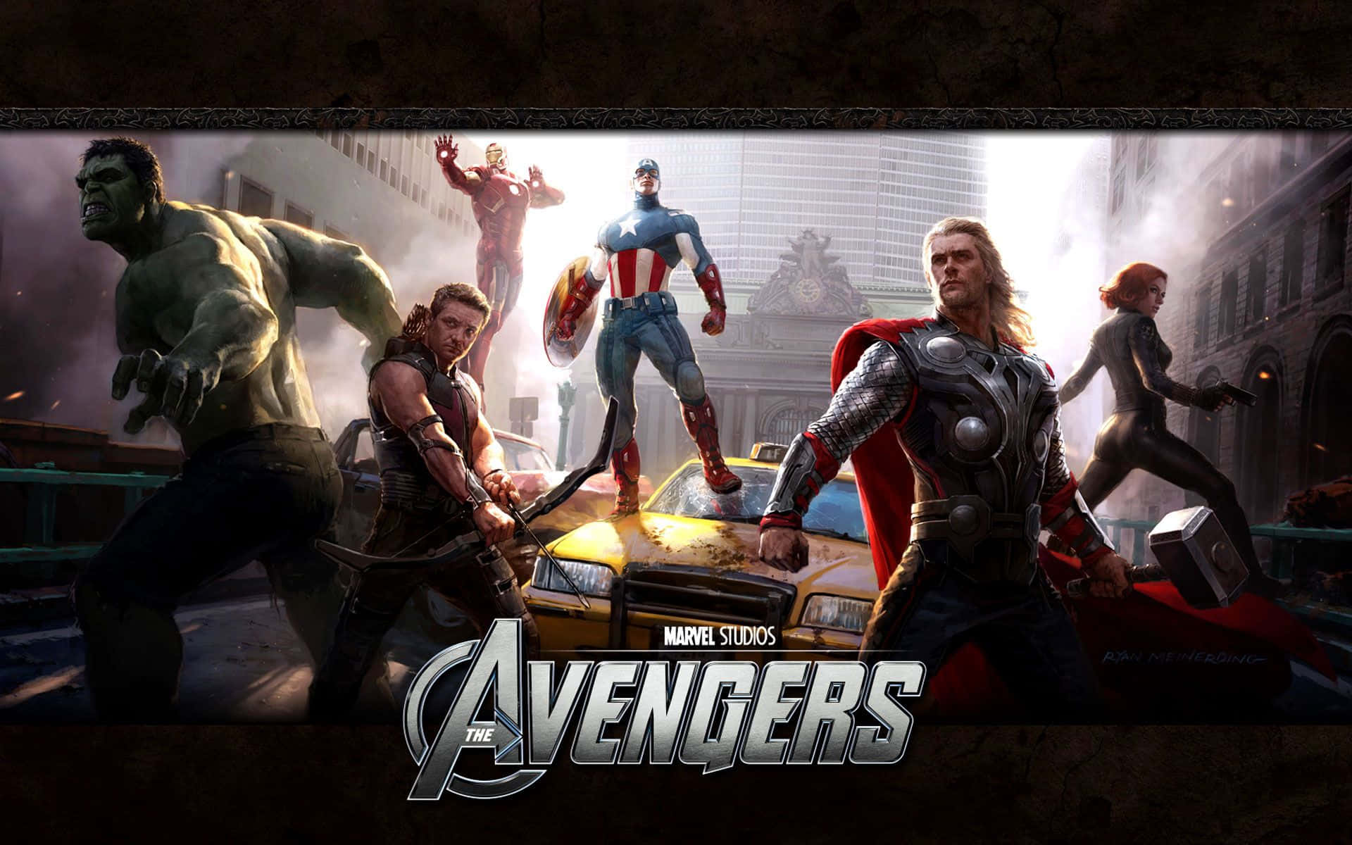 Marvel Avengers Online Game Graphic Design Background