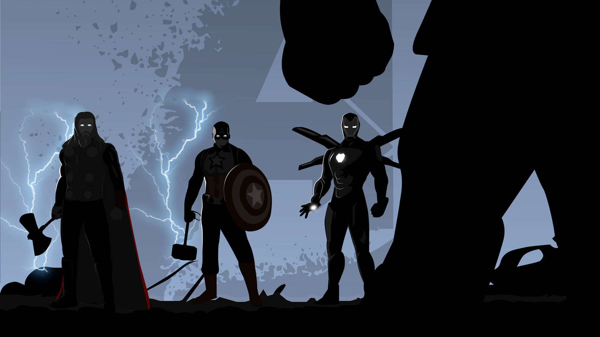Marvel Avengers Silhouette Background