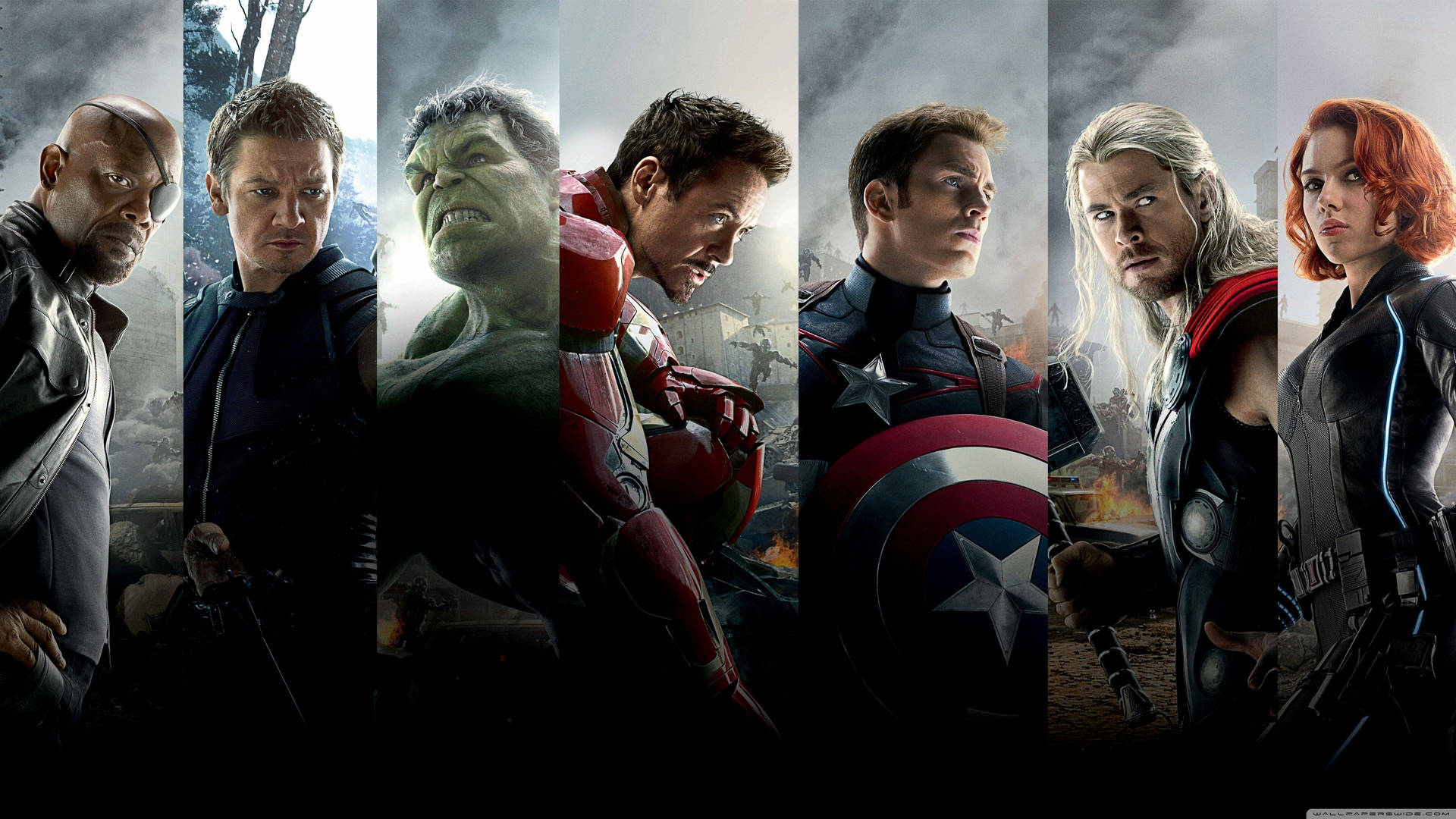 Marvel Avengers Superhero Layout Background