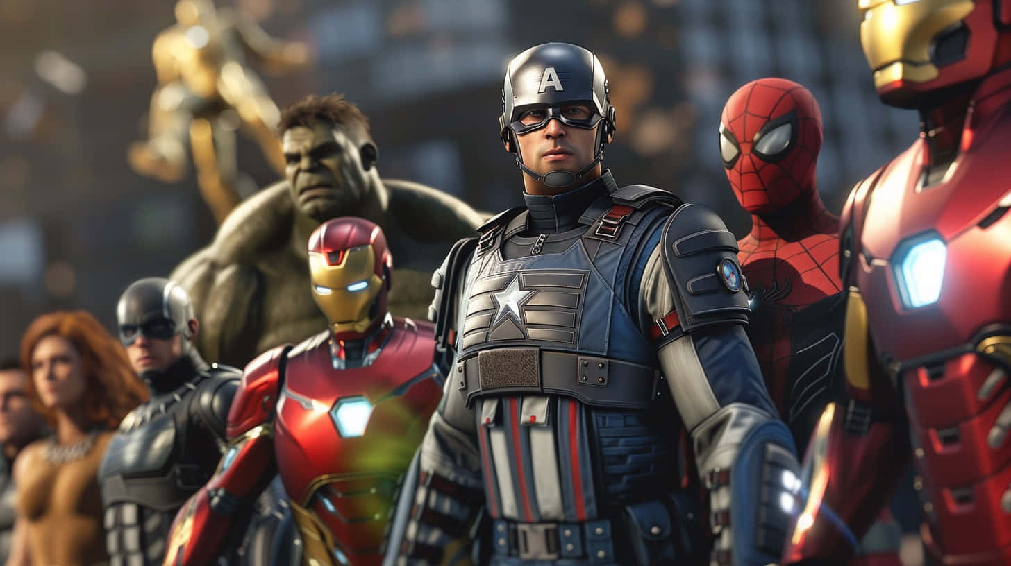 Marvel Avengers Team Ready For Battle