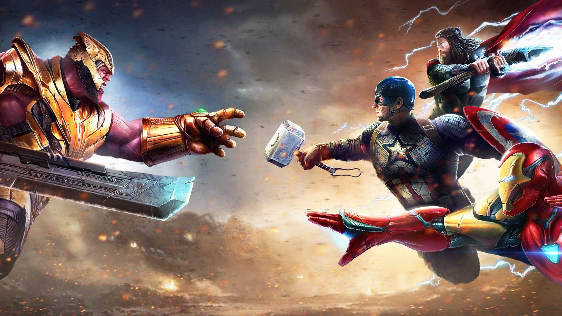 Marvel Avengers Thanos Background