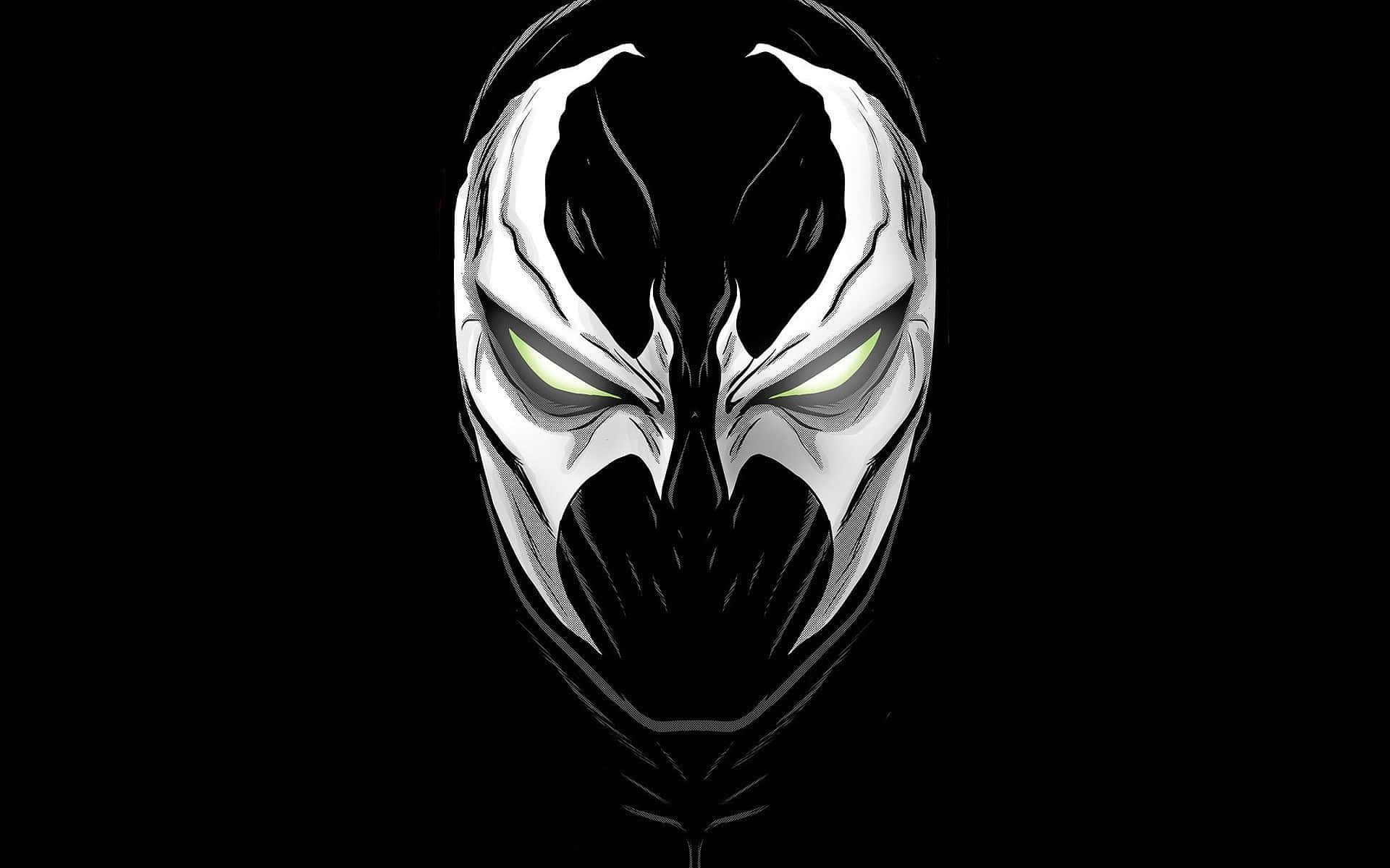 Marvel Black And White Spawn Mask Background