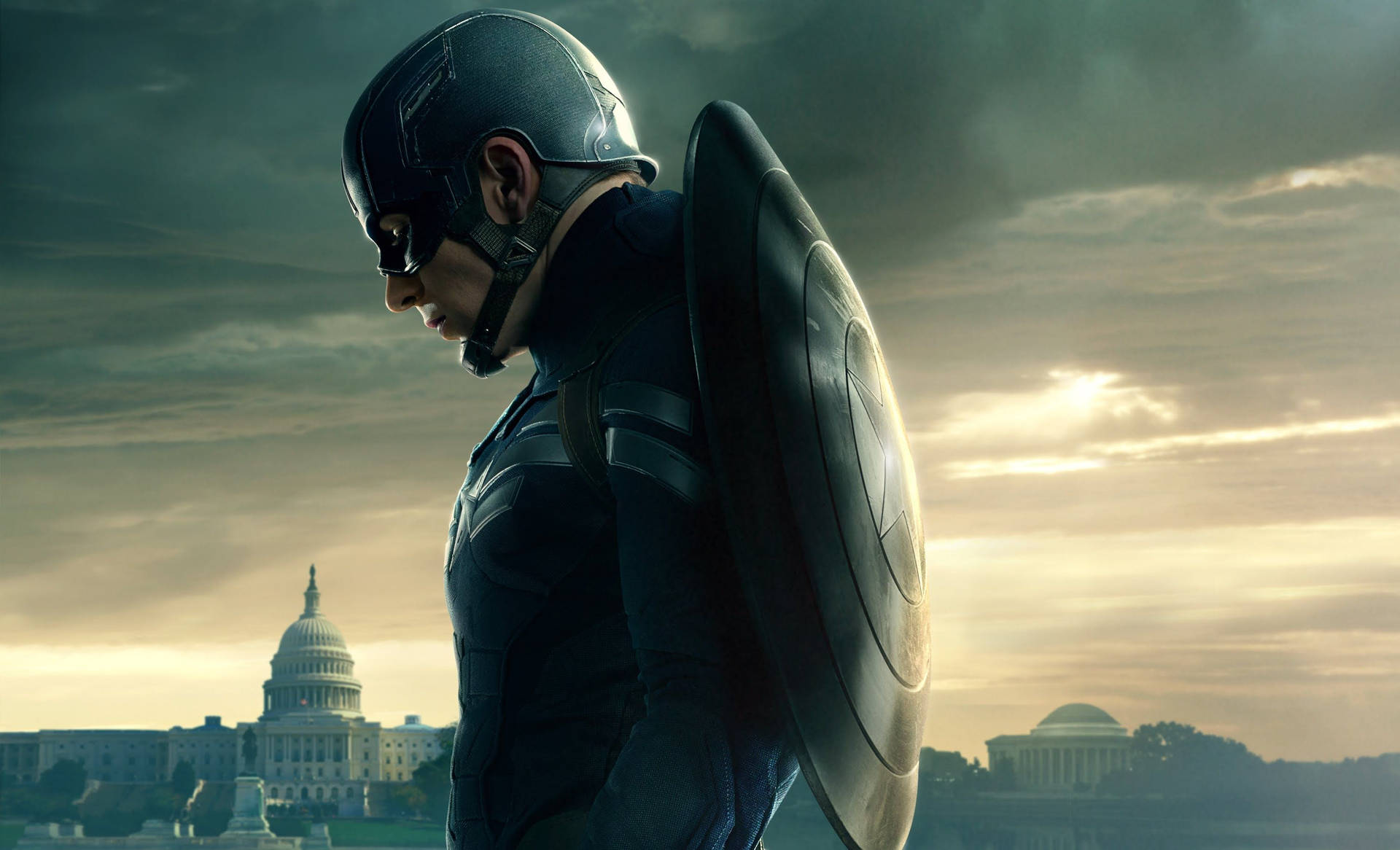 Marvel Captain America At White House Background