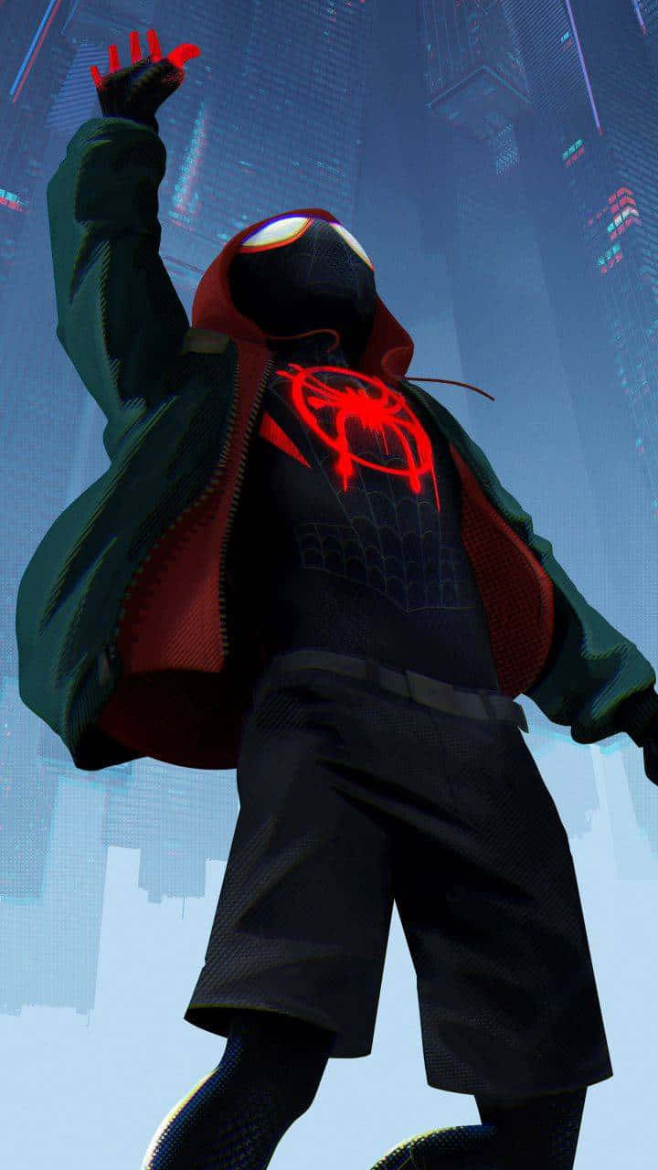Marvel Character Spider Man Miles Morales Iphone Background