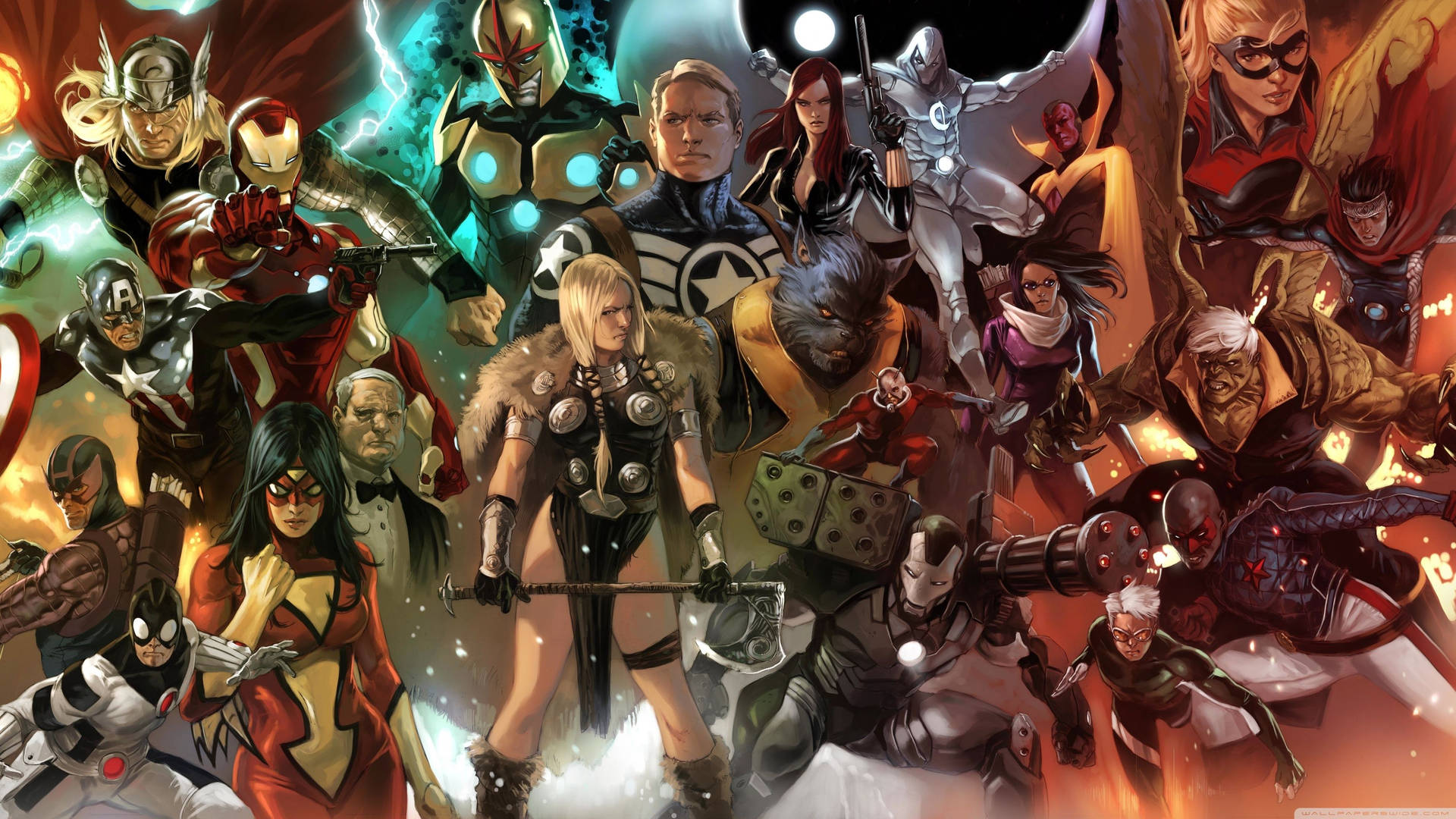 Marvel Comics Characters Background