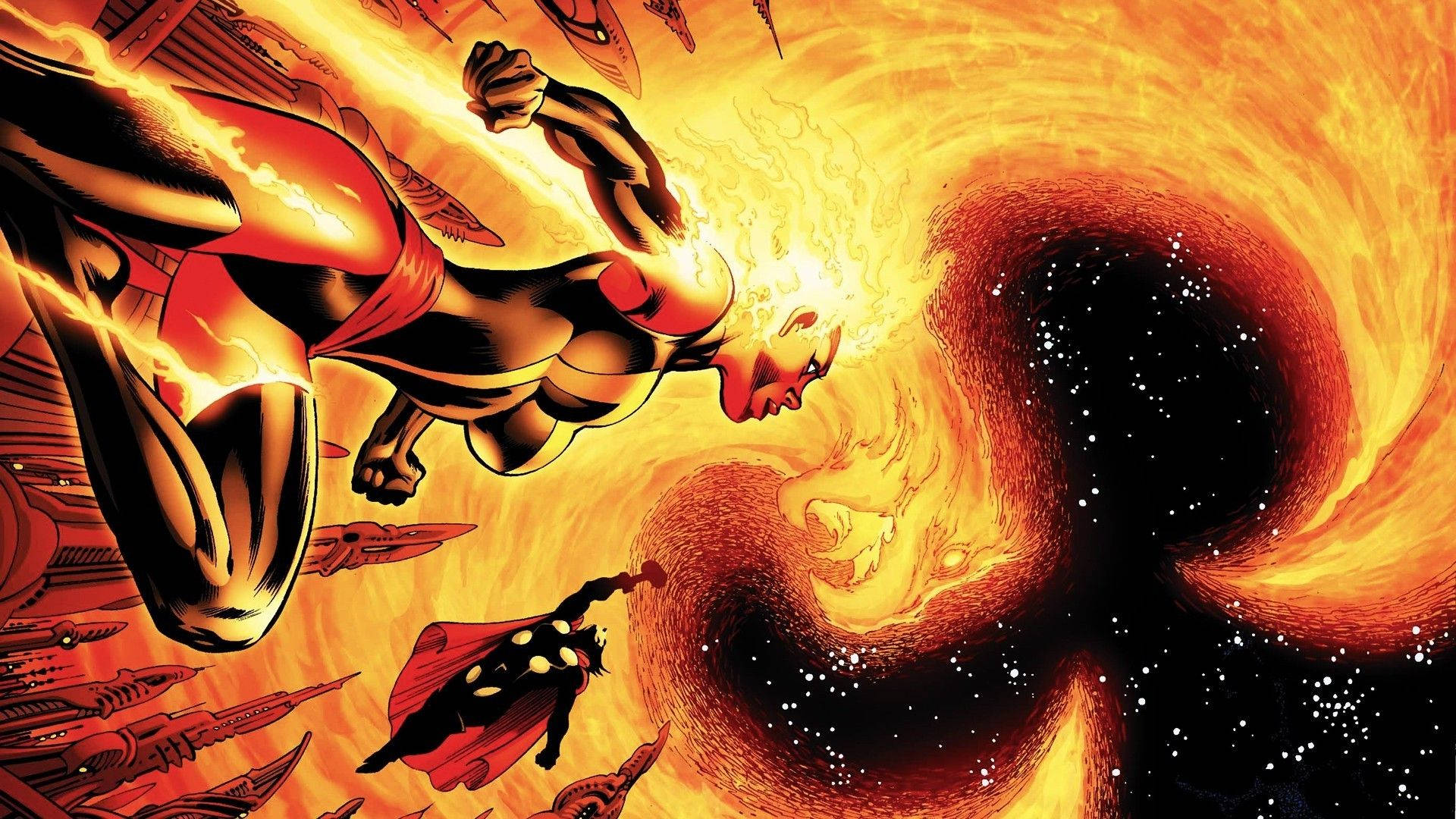 Marvel Dark Phoenix Animated Background