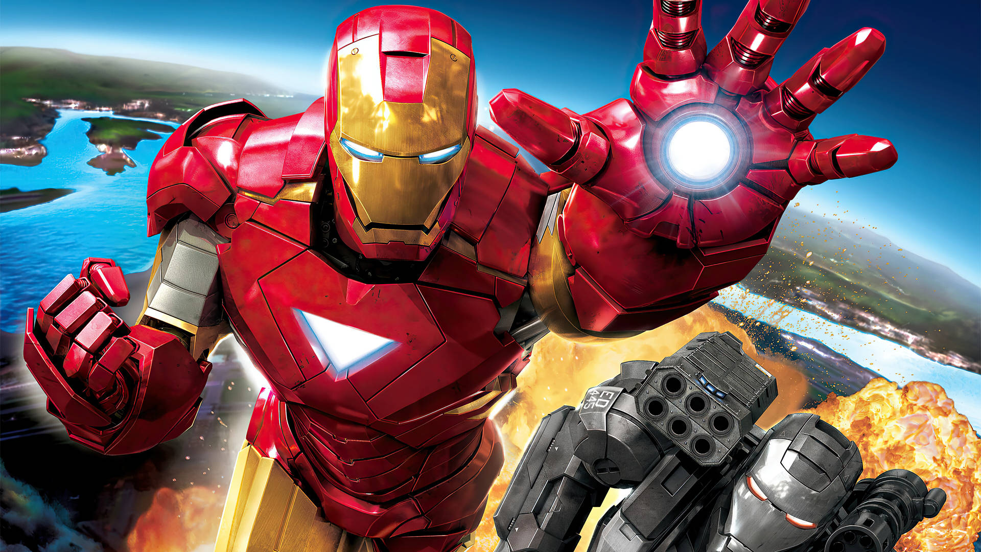 Marvel Desktop Iron Man And War Machine Background