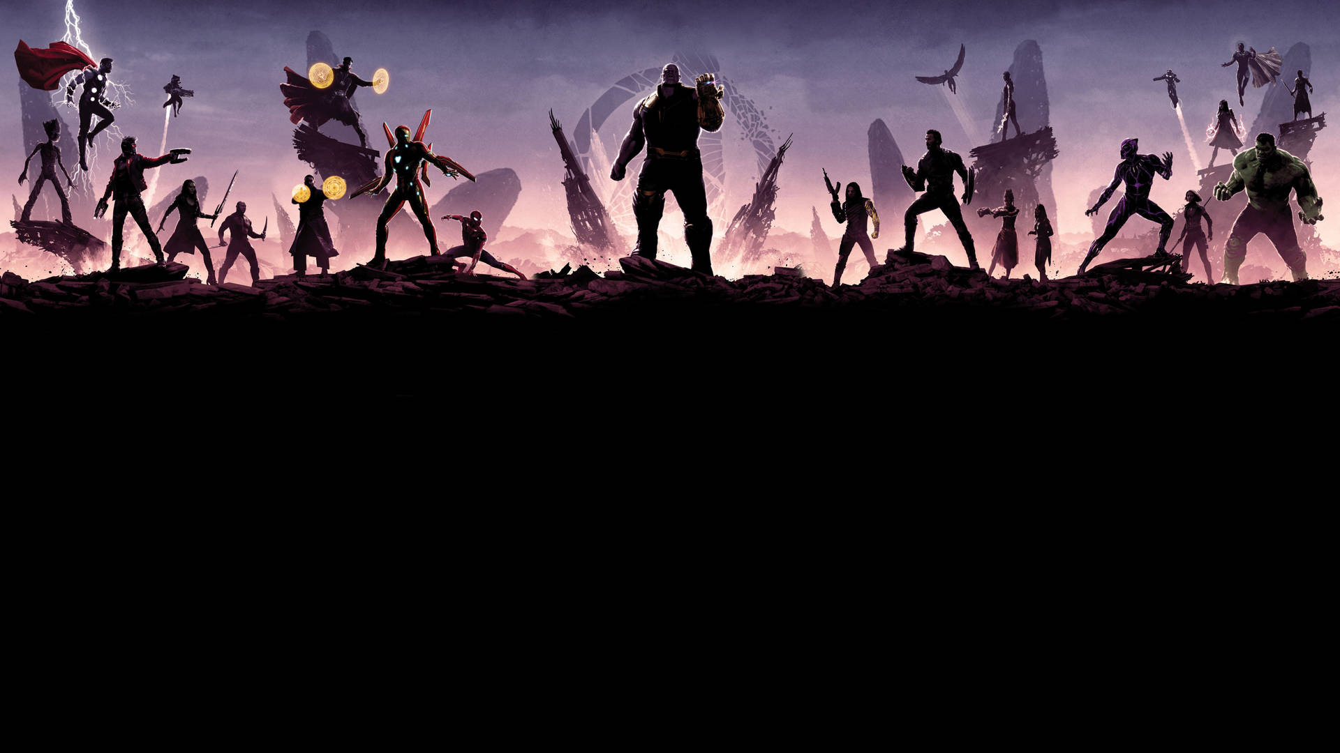 Marvel Desktop Silhouette Background